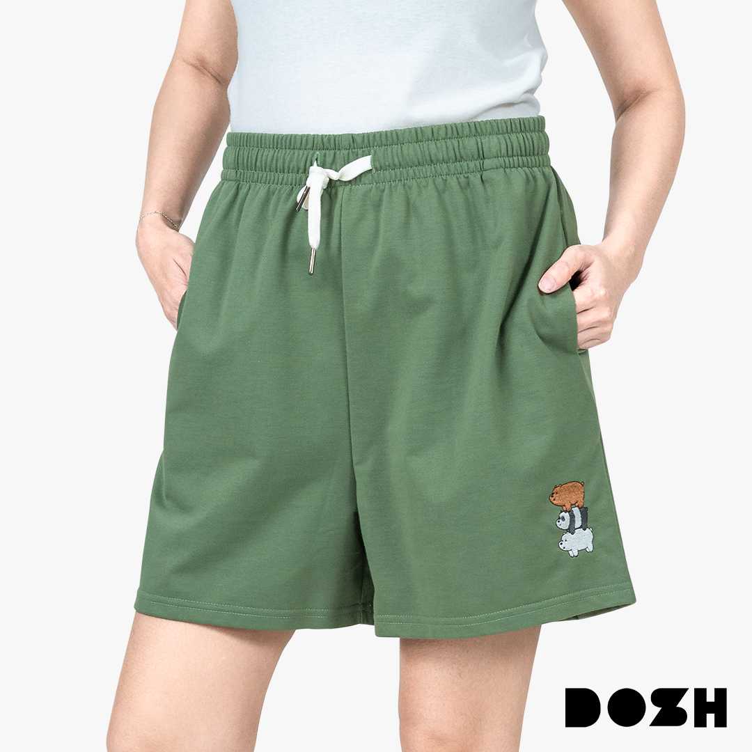 DOSH WOMEN'S SHORTS WE BARE BEARS กางเกงขาสั้นลำลอง ผู้หญิง DBBWR1005-GR