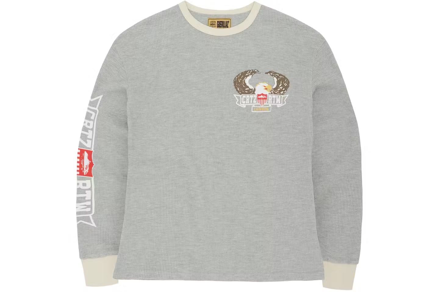 Corteiz Dipset Eagle Waffle Longsleeve Grey
