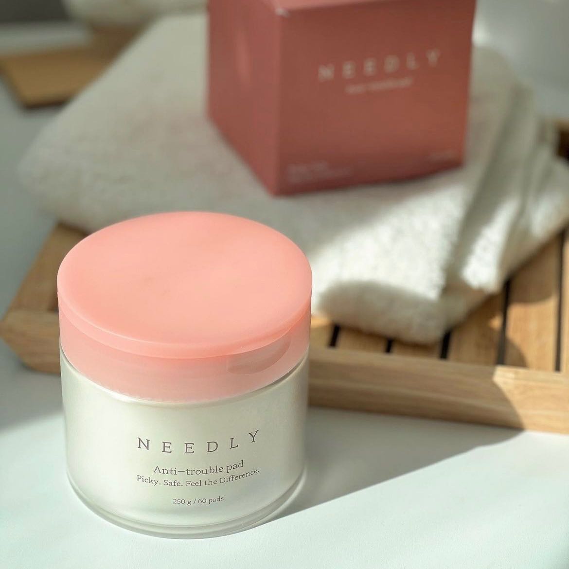 แพดสูตรใหม่! ลดสิวเก่งมาก Needly Anti-trouble pad🎀(กดค่าส่ง50฿)