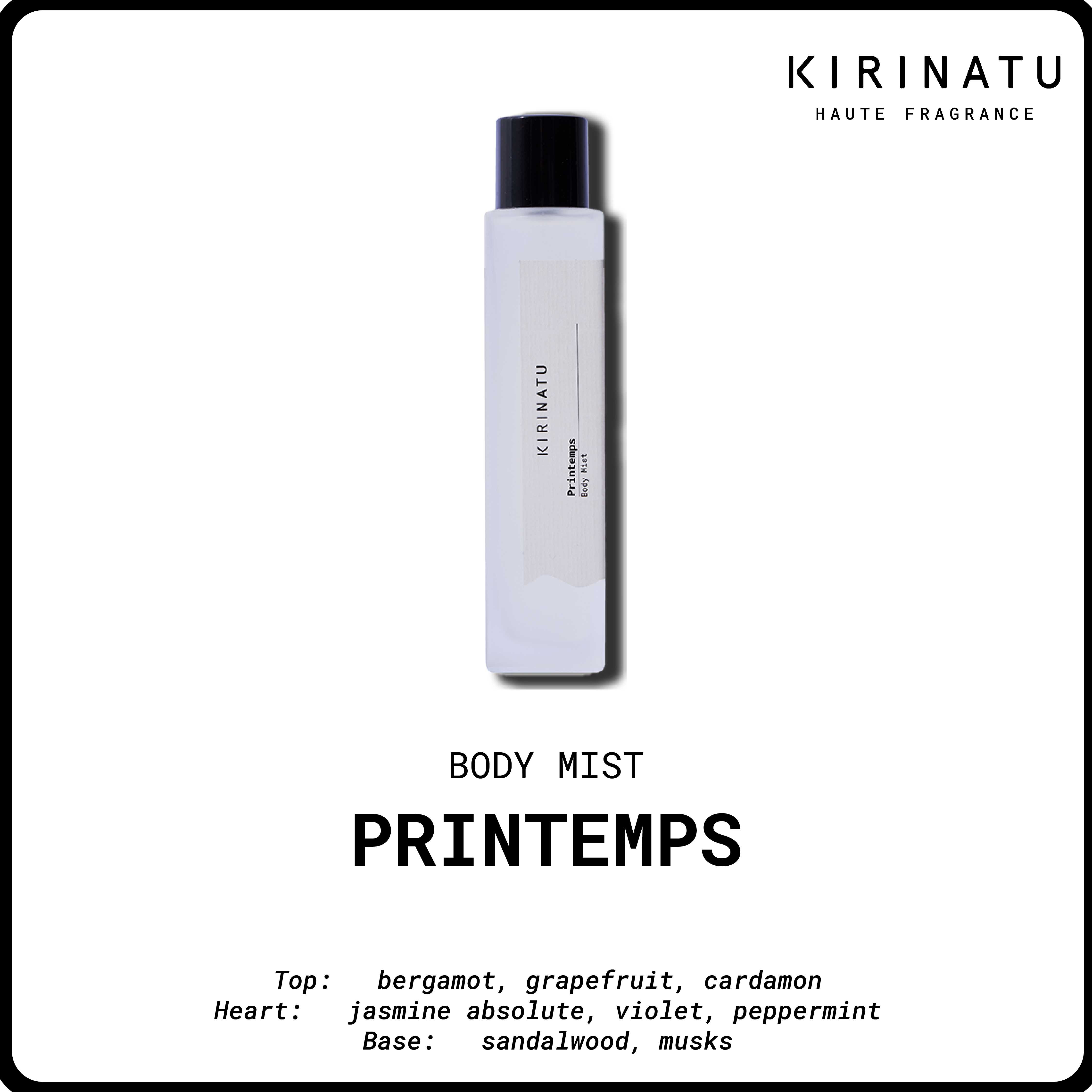 KIRINATU Body Mist  - Printemps (100ml.)
