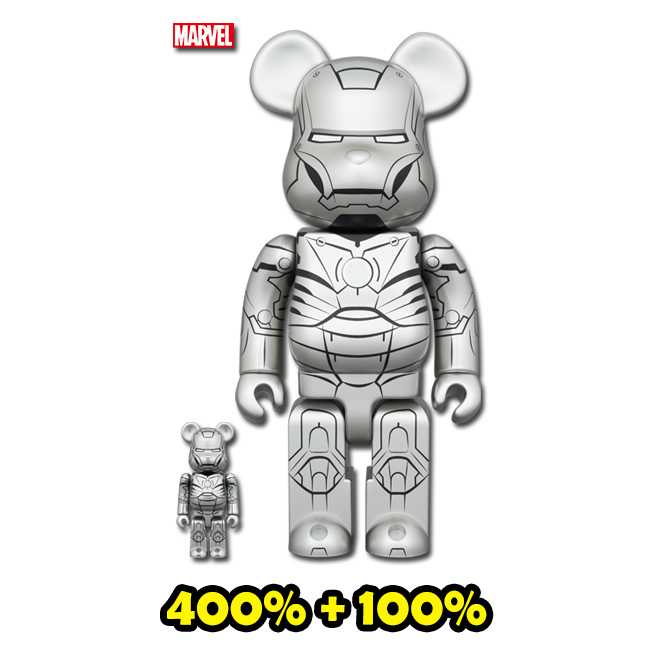BE@RBRICK IRON MAN MARK II 100％ & 400％ - MEDICOM TOY EXHIBITION '23(TC)