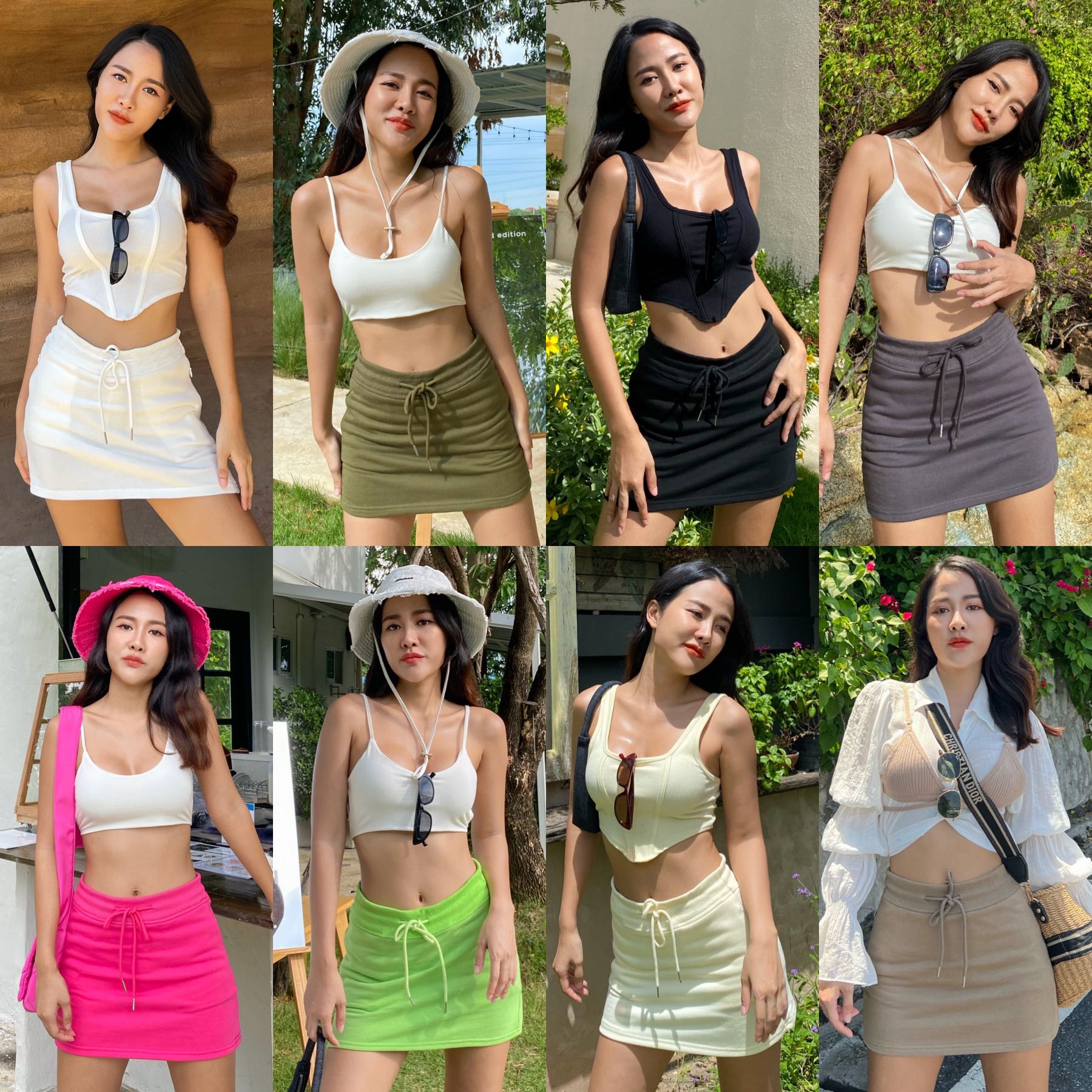 (พร้อมส่ง)Fuffy skirt กระโปรงวอม ซับในกางเกง ซิปข้าง
