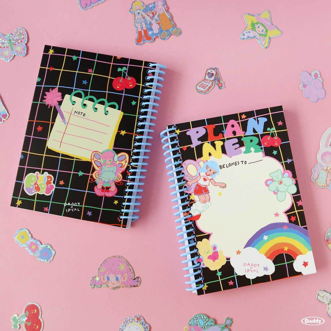 IPYAL x Daddy Planner Book สมุดแพลนเนอร์ สมุดโน๊ต สันเกลียว ลายใหม่ล่าสุด