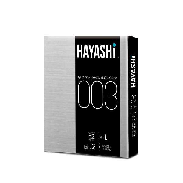 ถุงยางอนามัย ฮายาชิ ซีโร่ ซีโร่ ทรี 003 (12 กล่อง x 2 ชิ้น)