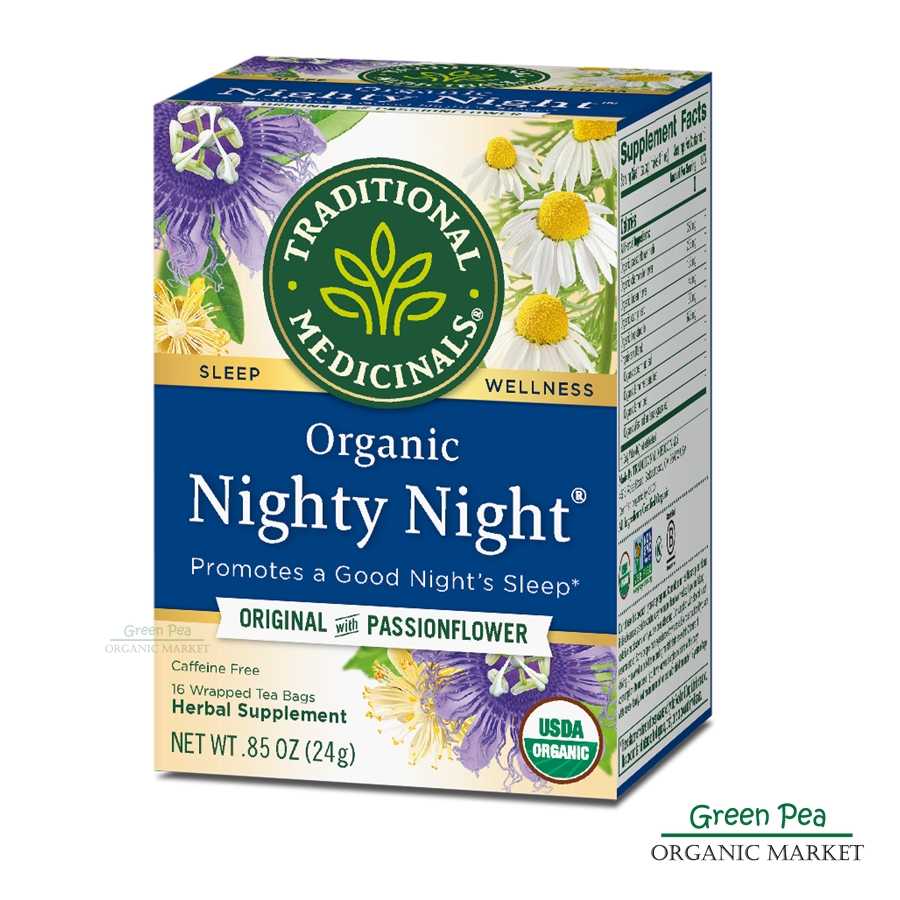 Traditional medicinals ช่วยให้ผ่อนคลาย นอนหลับง่าย ,16 Tea bags ชา ออร์แกนิค กินไม่อ้วน