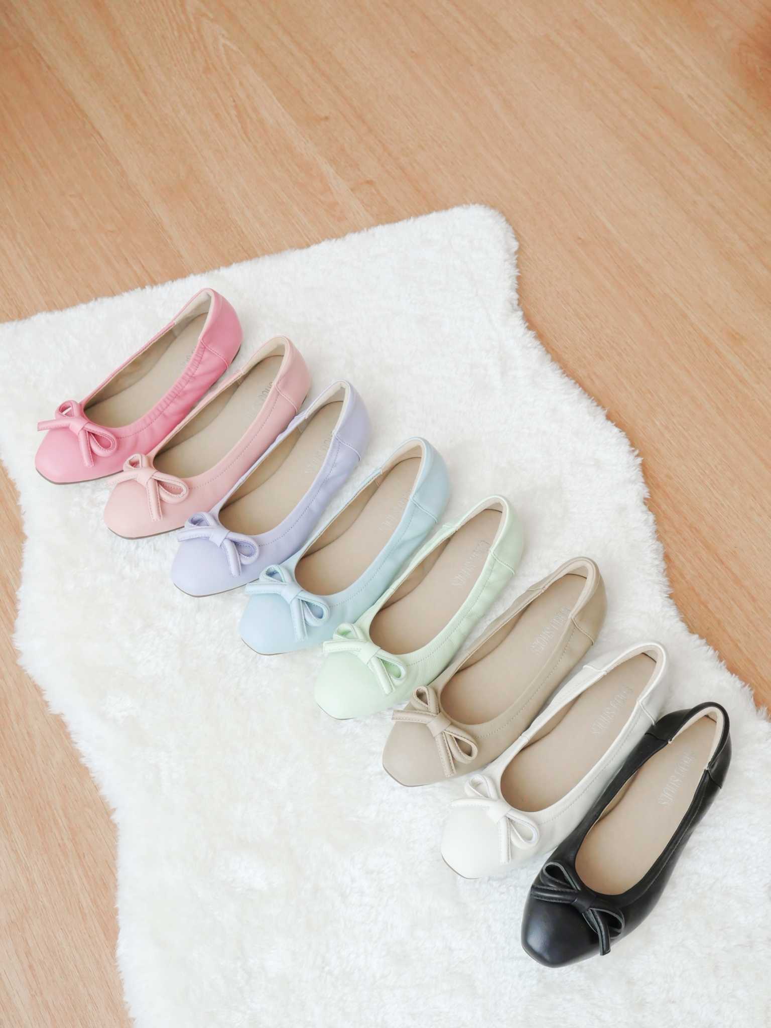 รุ่น Cozy  ทรง Flat ส้นเตี้ย