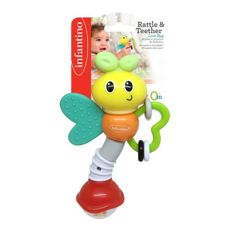 Infantino Rattle & Teether Love Bug ของเล่นเสริมพัฒนาการ-แมลงปอ
