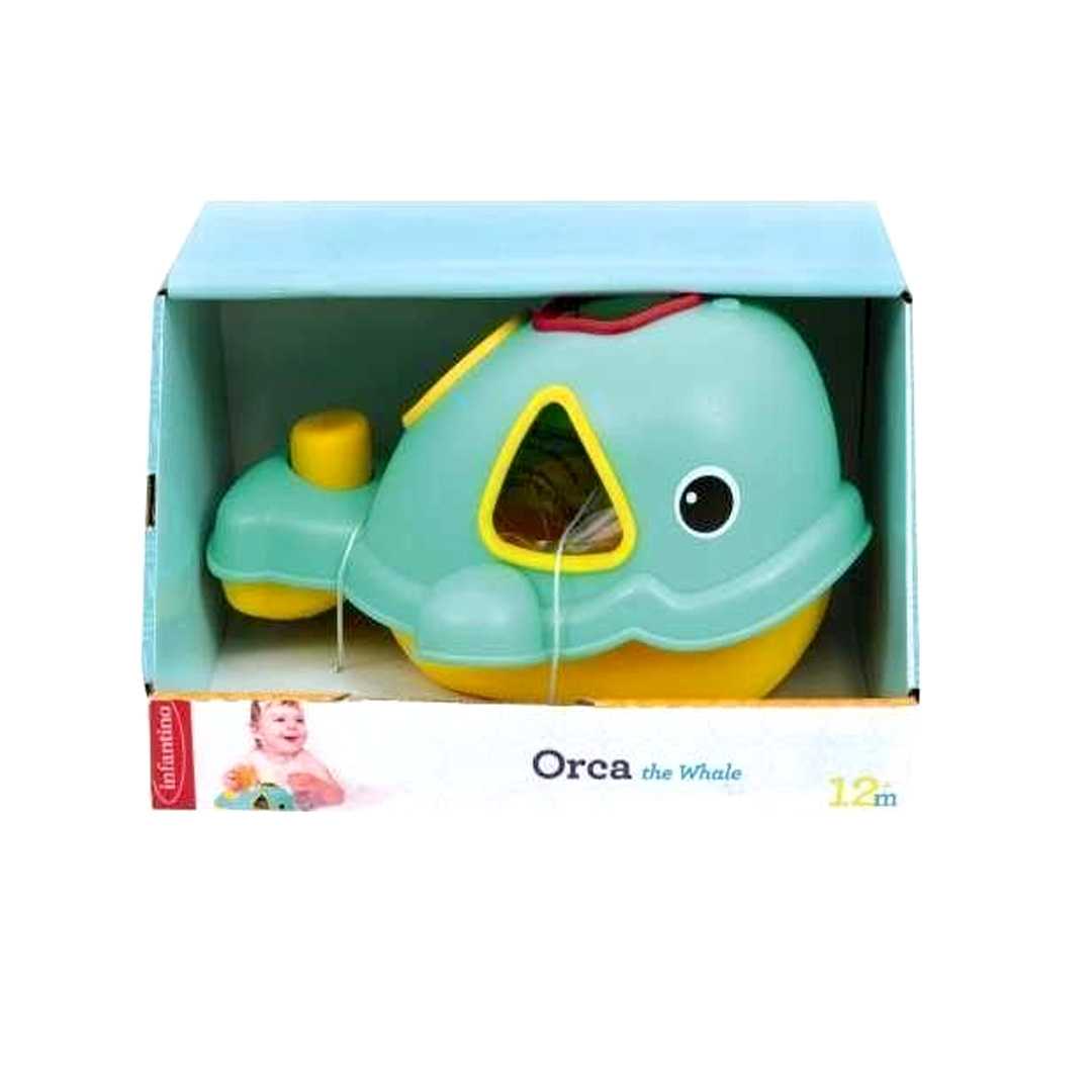 Infantino : Orca The Whale ของเล่นหยอดบล็อกปลาวาฬ