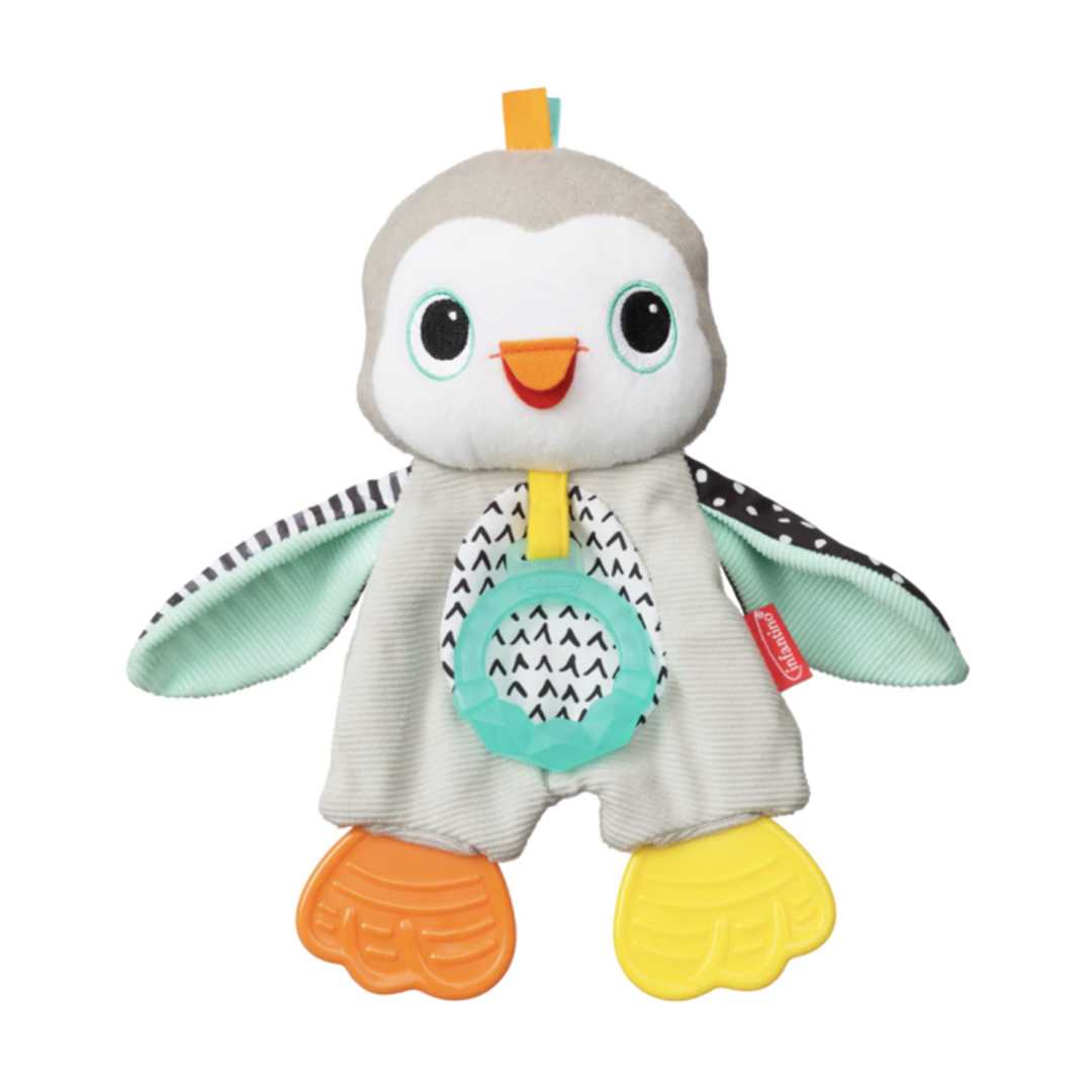 Infantino : Cuddly Teether Penguin ยางกัดน่ากอดลายแพนกวิ้น