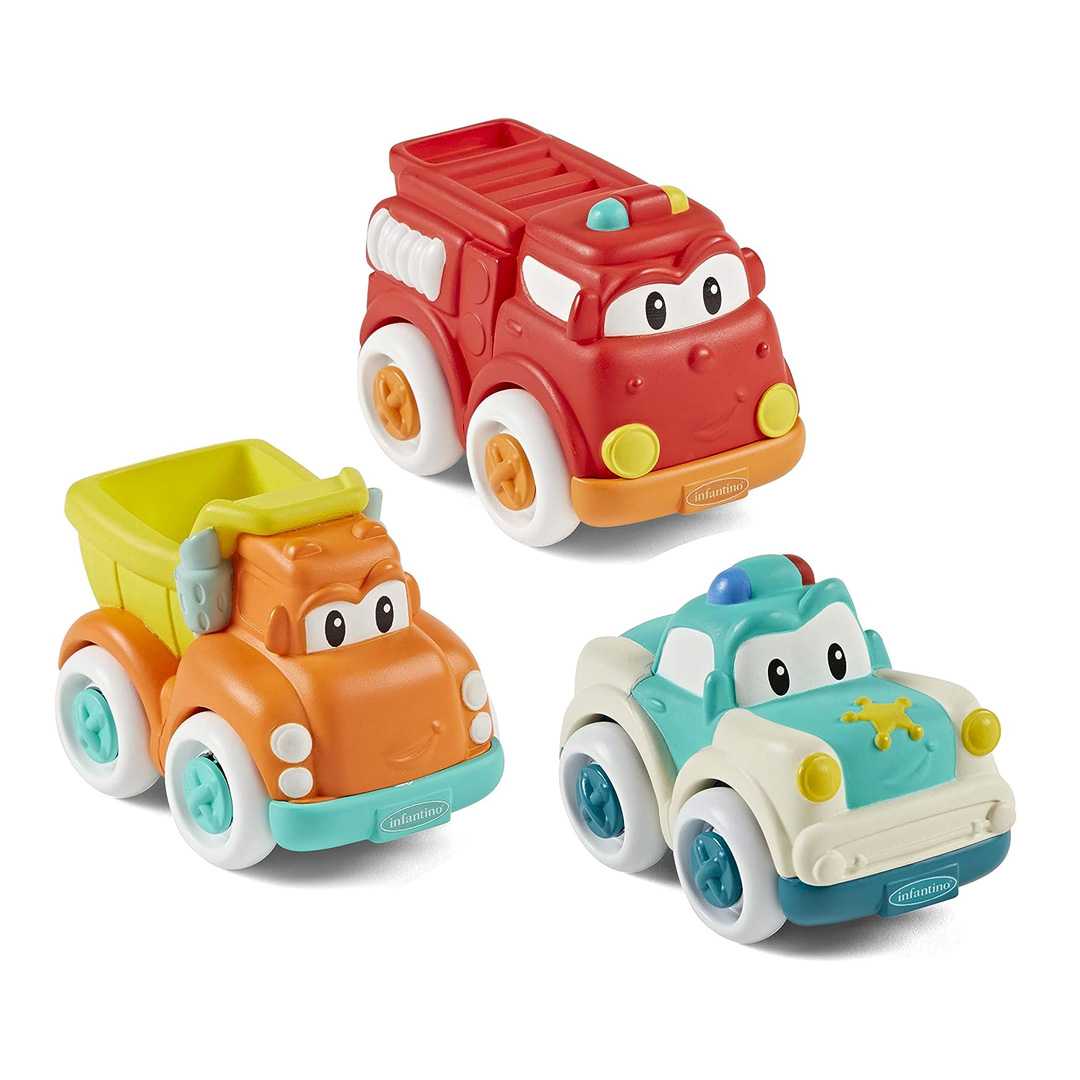 Infantino - Grip & Roll Soft Wheels - Fire Engine