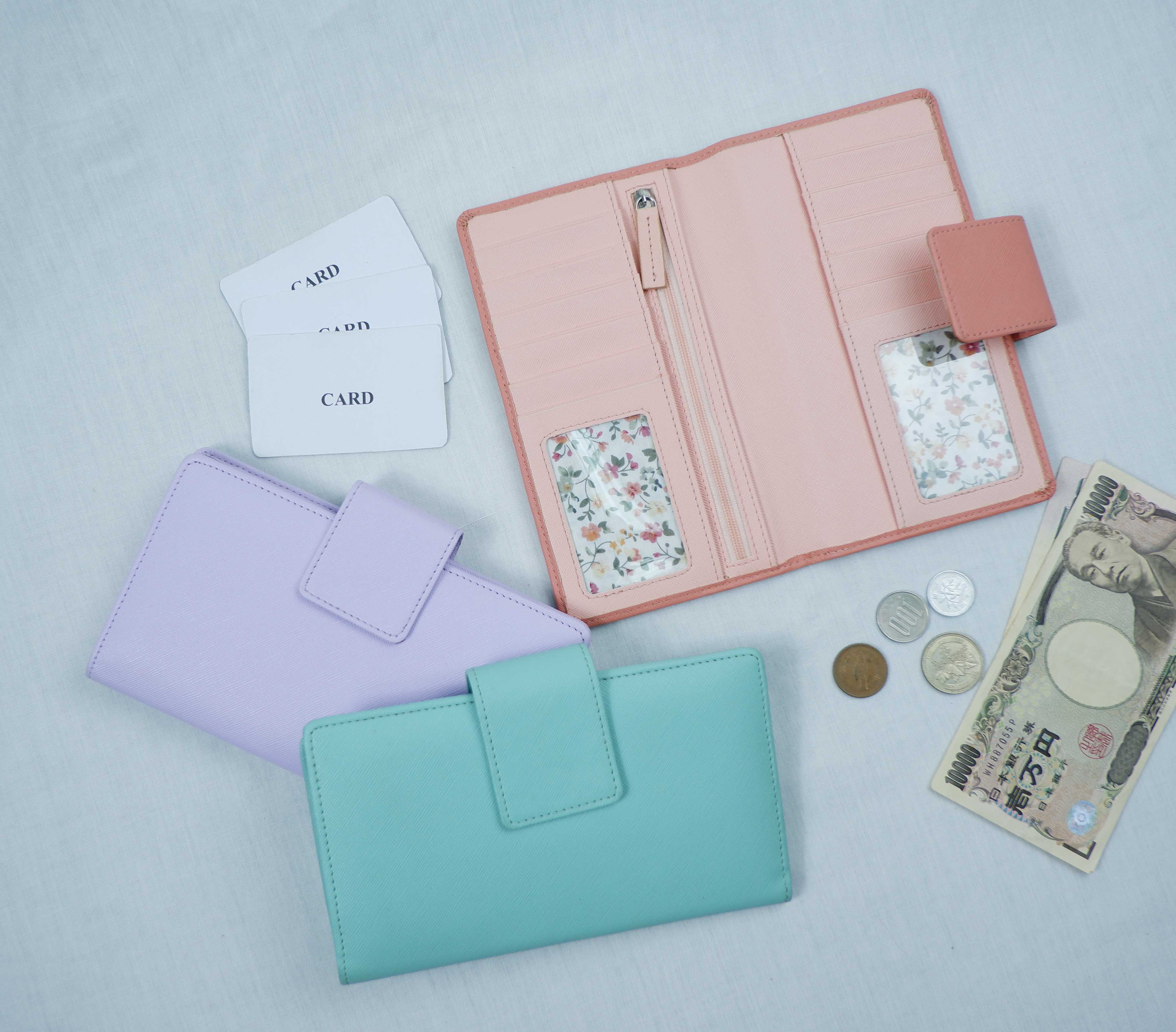 กระเป๋าสตางค์ทรงยาว กระเป๋าสตางค์สีพาสเทล กระเป๋าสตางค์ Paragon