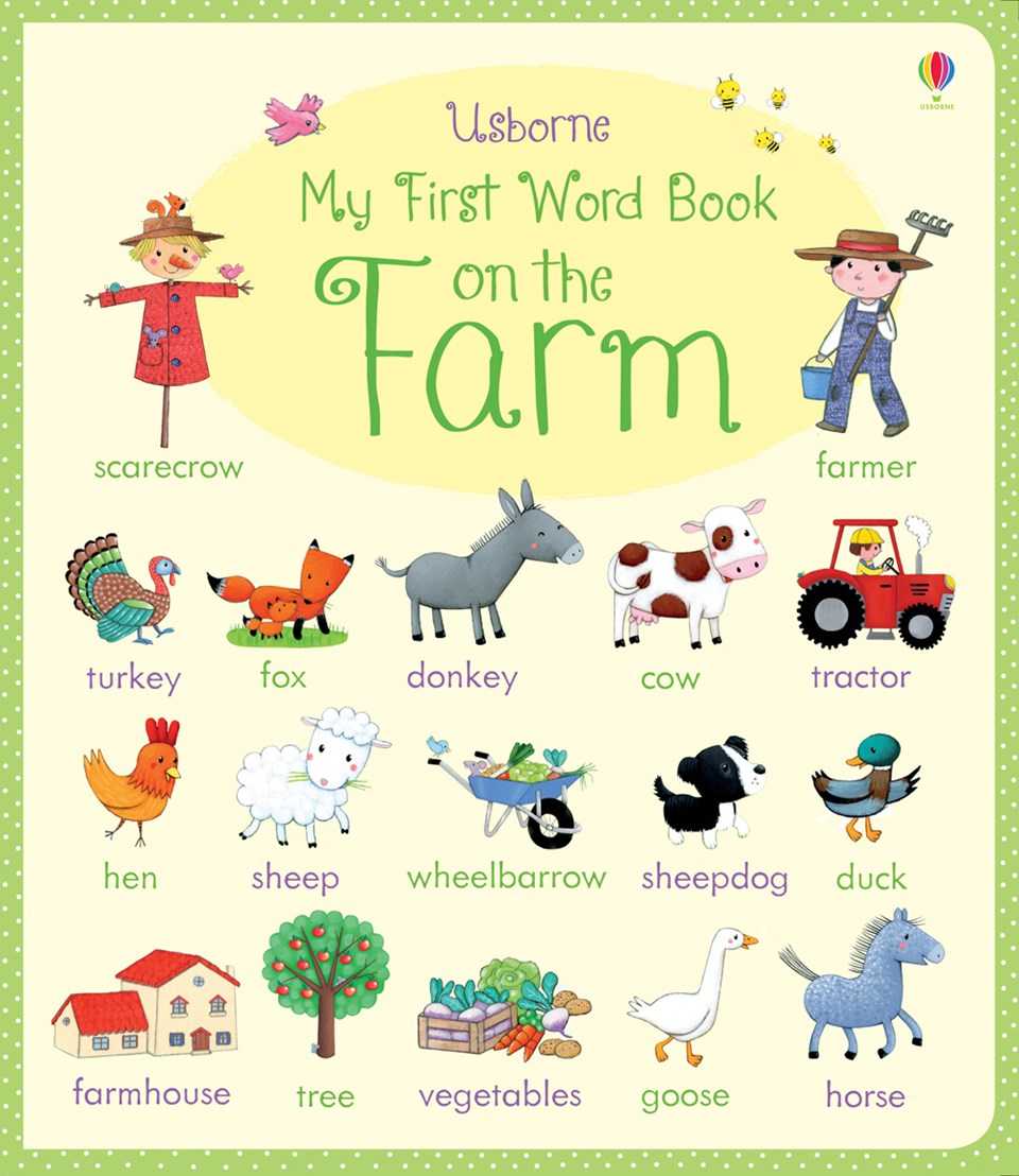 Usborne My first word book On the farm 2 Y+  หนังสือ ภาษาอังกฤษ