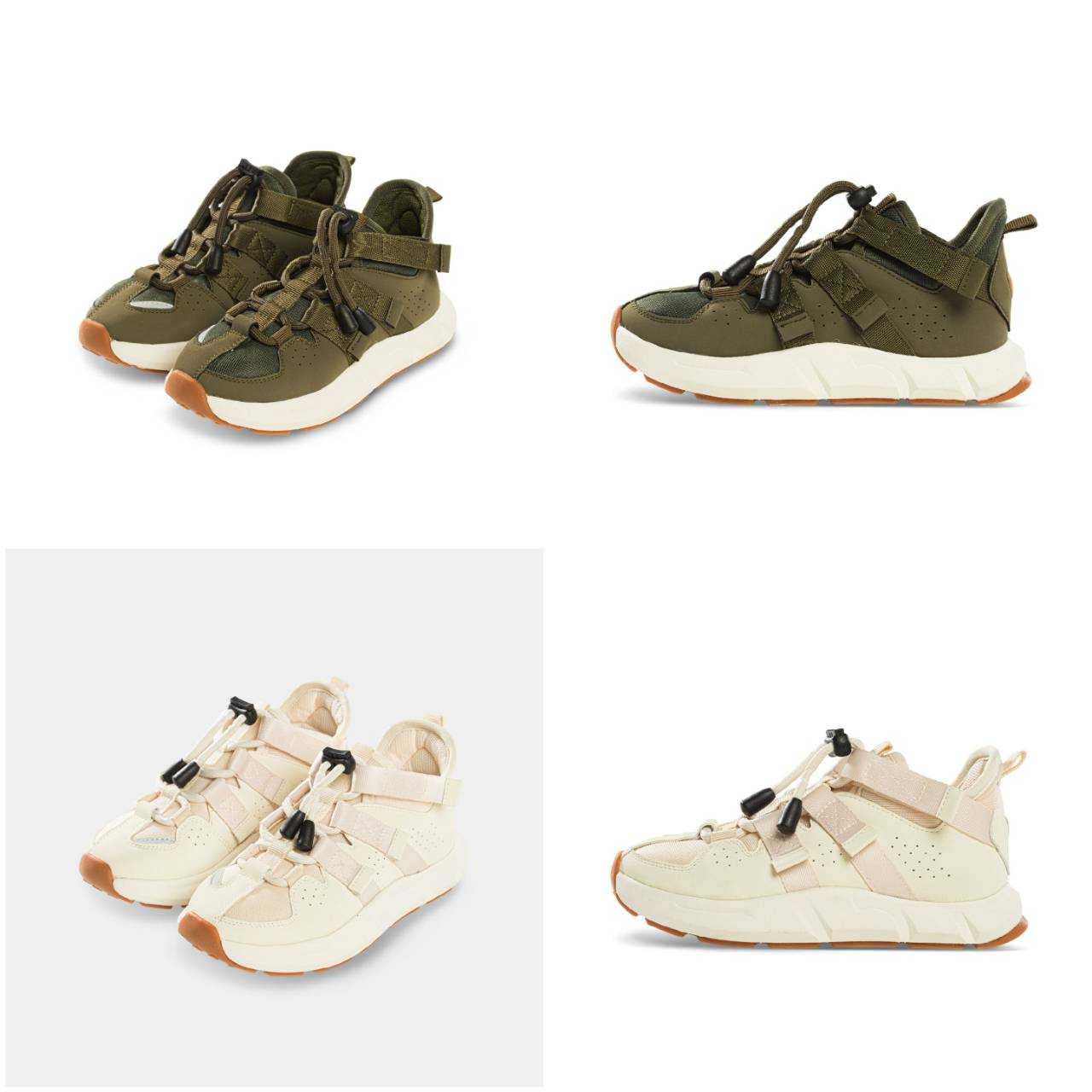 รองเท้าเด็ก Outdoor 3-10ขวบ (OD23210) Autumn2023 สีครีม/เขียวตุ่น
