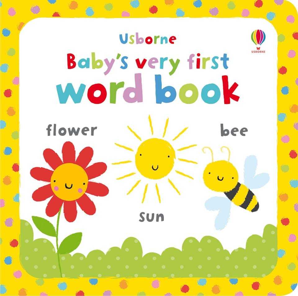 Usborne books Baby's very first word book 0+ หนังสือภาพ  ภาษาอังกฤษ สำหรับเด็กแรกเกิดขึ้นไป