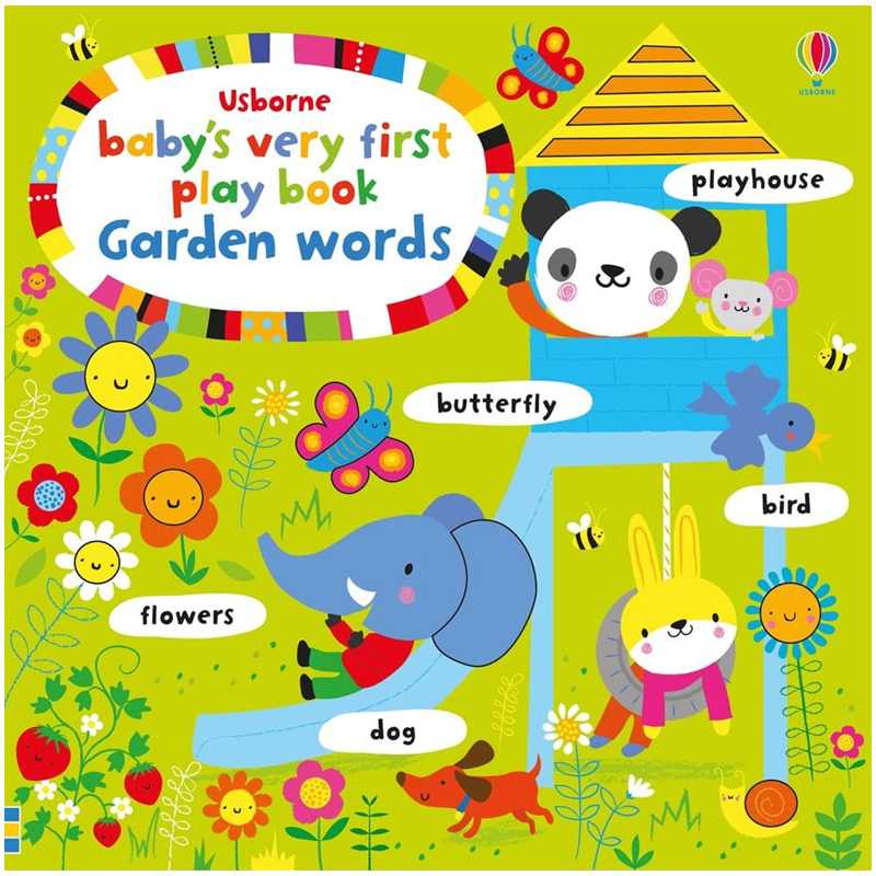 Usborne books Baby's very first play book garden words หนังสือ คำศัพท์ภาษาอังกฤษ