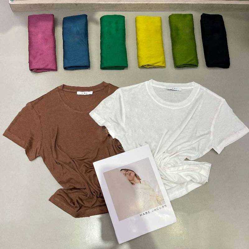 FINE PLAIN SEE THROUGH COTTON TEES