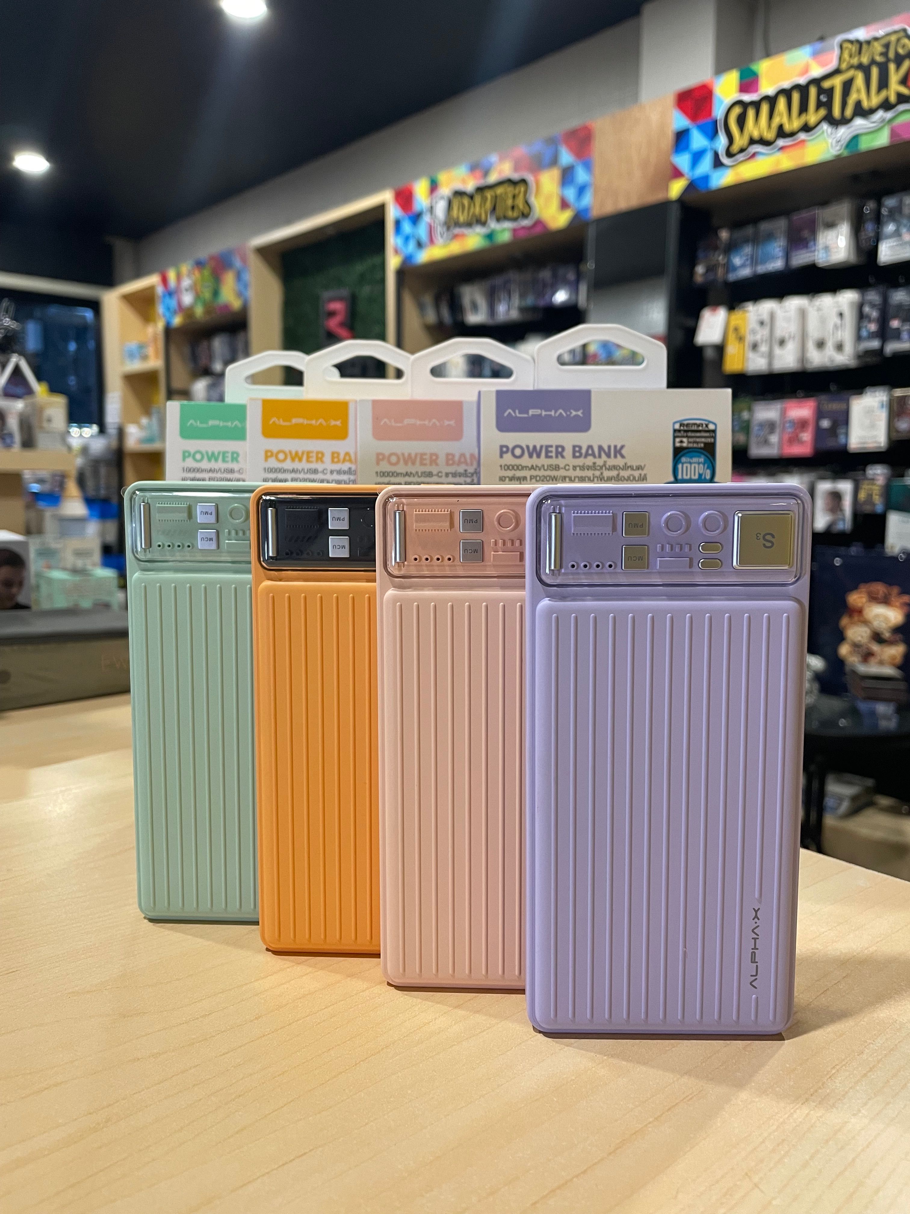 เพาเวอร์แบงค์ 10000mAh ชาร์จเร็ว 20W สีพาสเทลน่ารักๆ