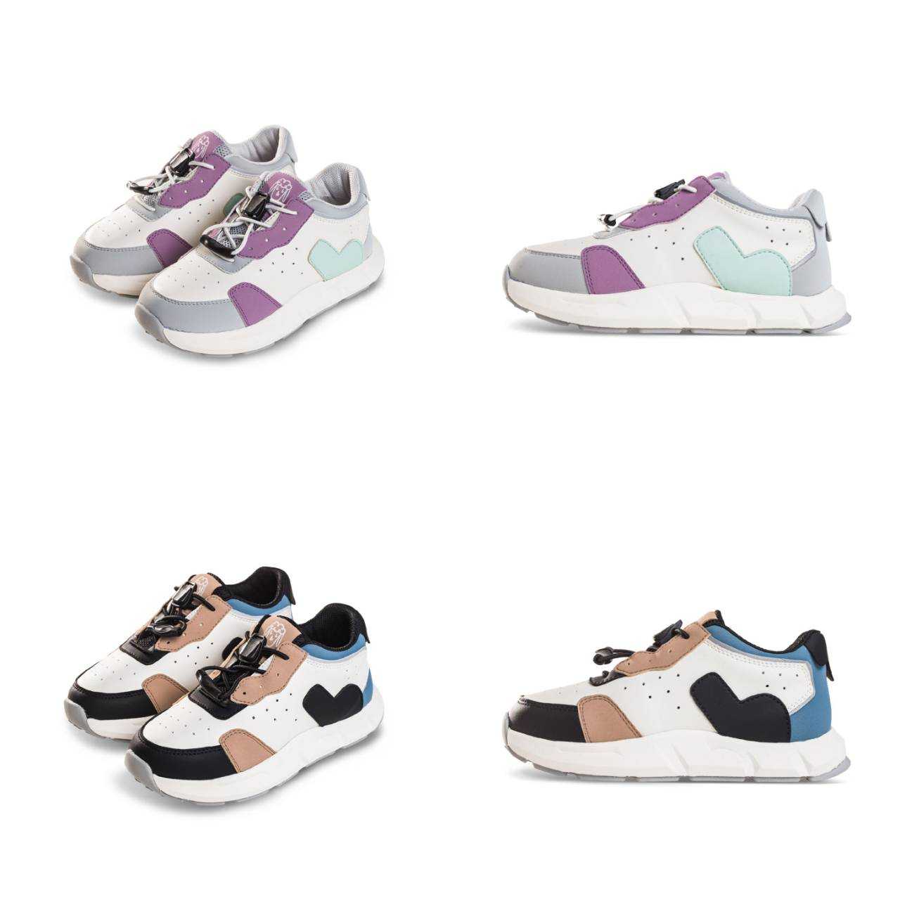 รองเท้าเด็ก Outdoor 3-10ขวบ (OD23213) Autumn2023 สีพาสเทลม่วง-ฟ้า /สีน้ำตาล-ดำ