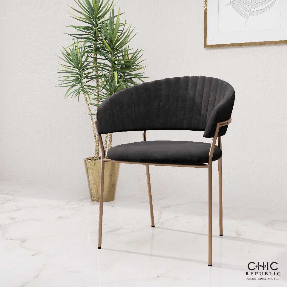 Chic Republic HANNAH/RG,เก้าอี้รับประทานอาหาร - สี ดำ