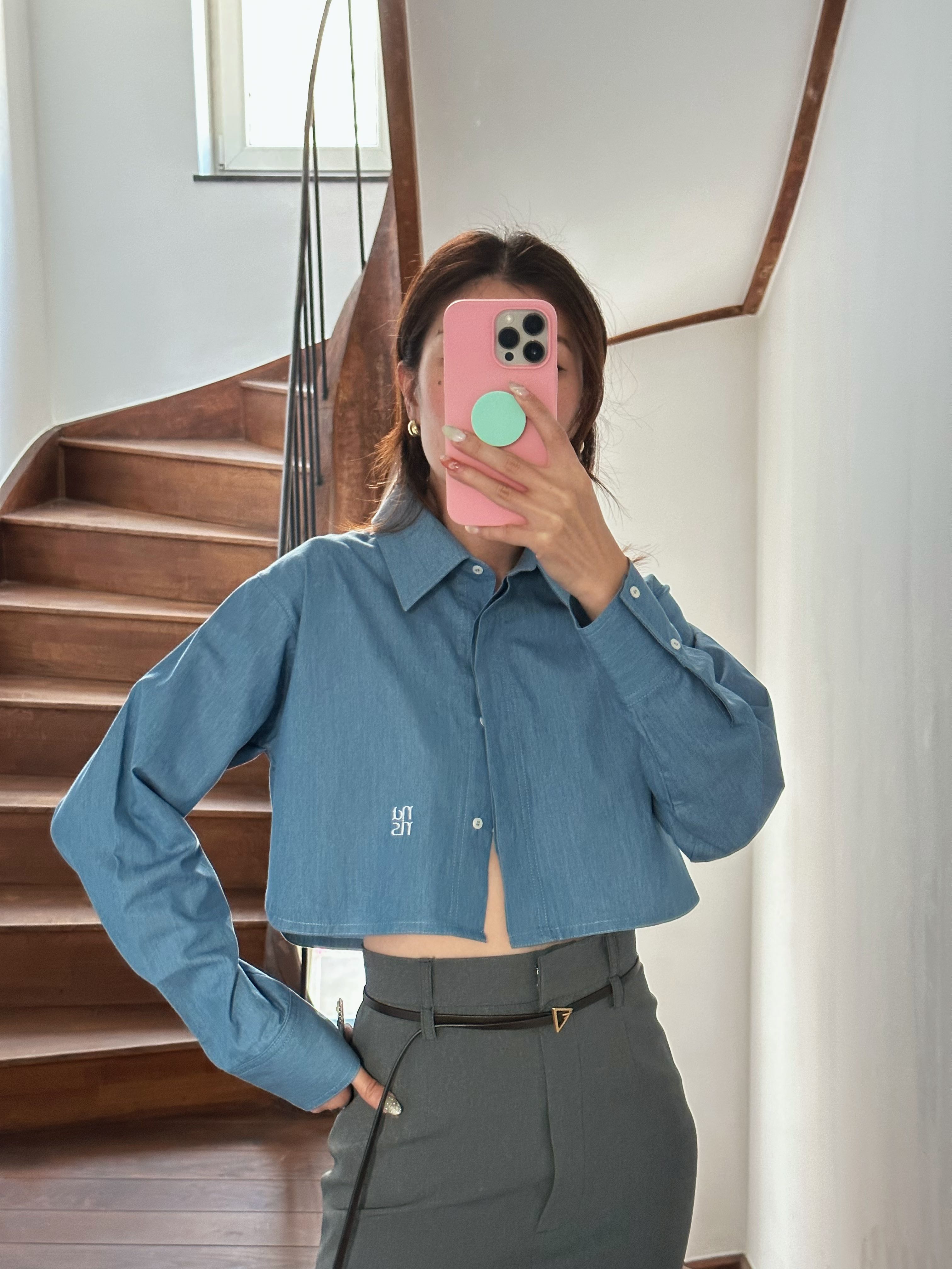 CROPPED LONG SLEEVES SHIRT 