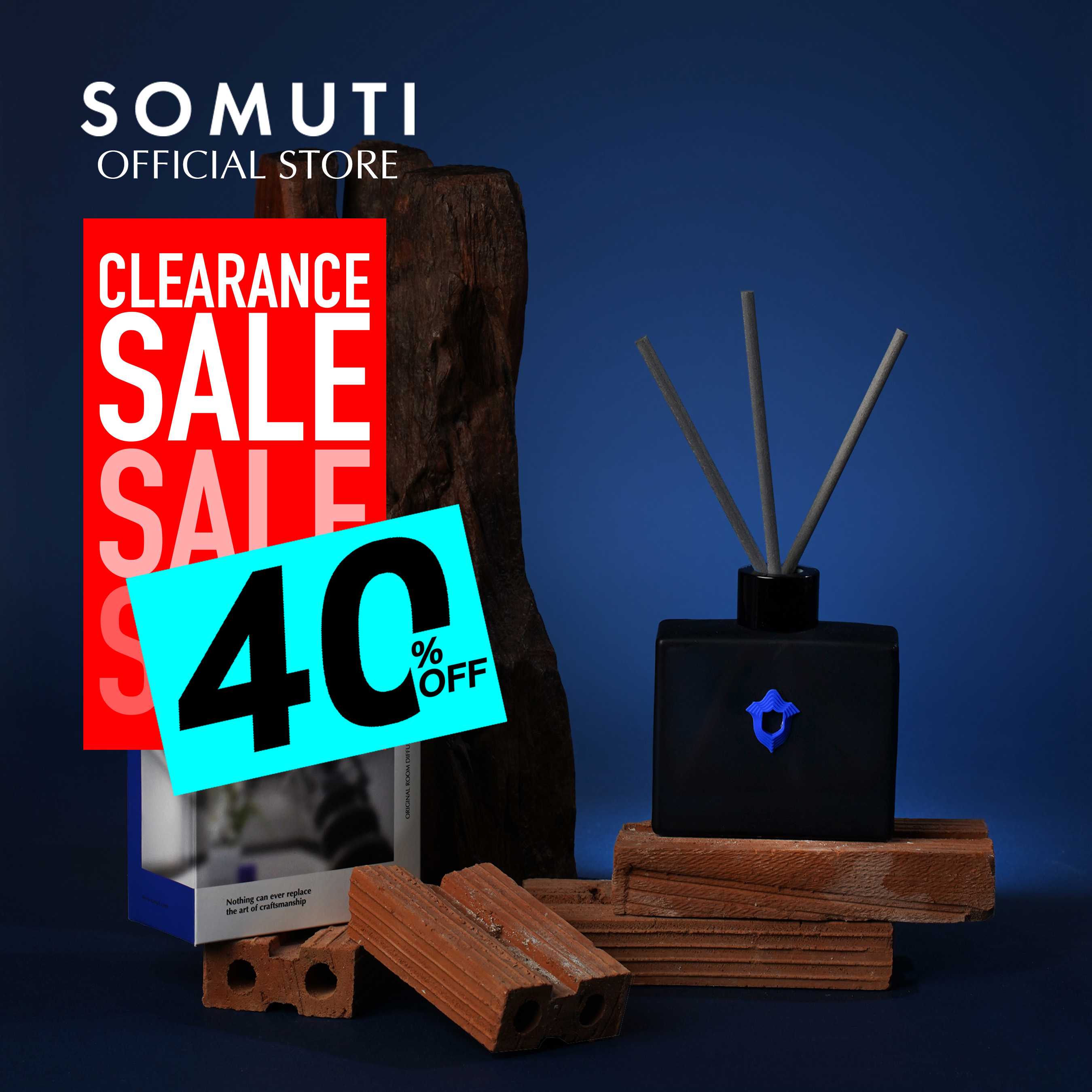 SOMUTI Robotic Artisan Reed Diffuser 100ml. ก้านไม้หอมกระจายกลิ่น น้ำหอมบ้าน ก้านไม้หอม