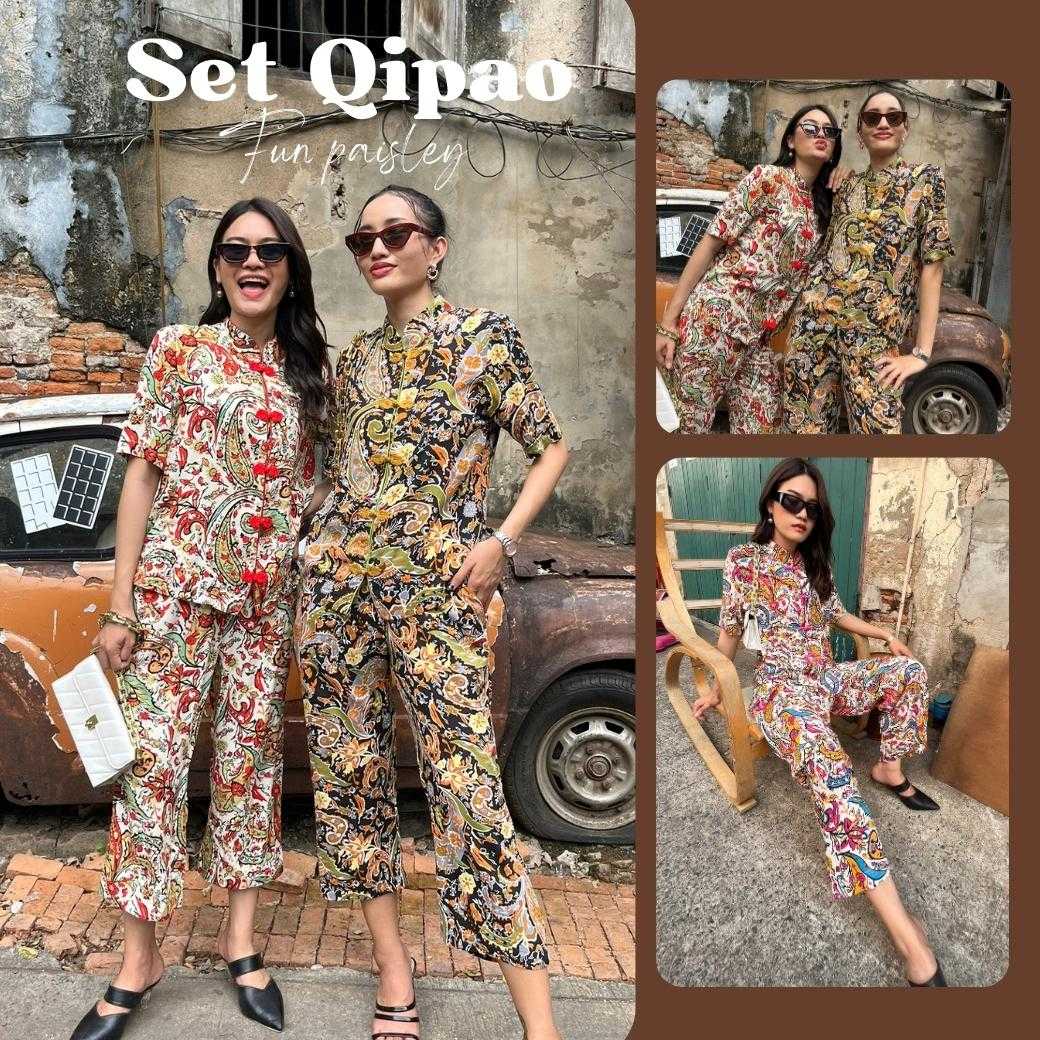 Set qipao funpaisley