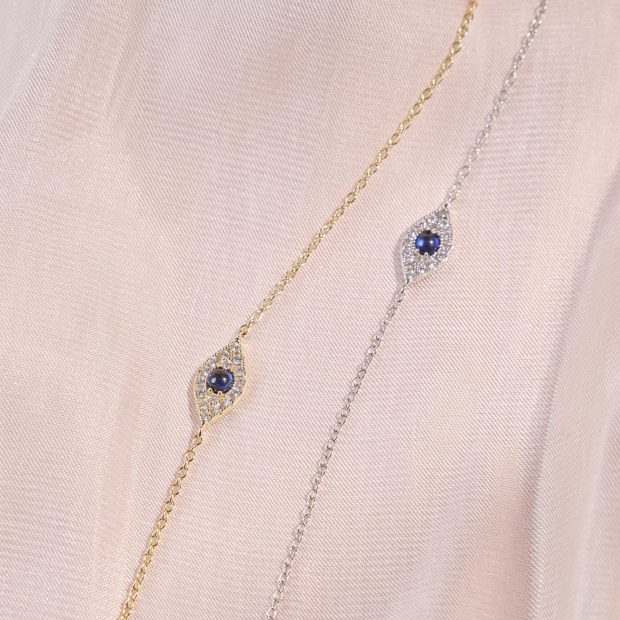 กำไลข้อมือ Evil Eye 💖 ปกป้องพลังงานเจ้าของหิน