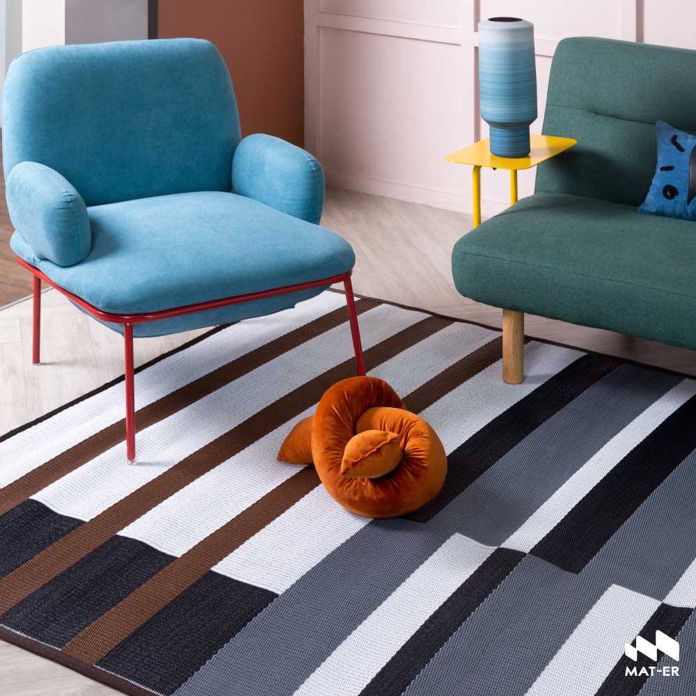 Mat-er เสื่อแทนพรม ลาย  Jiju Stripes