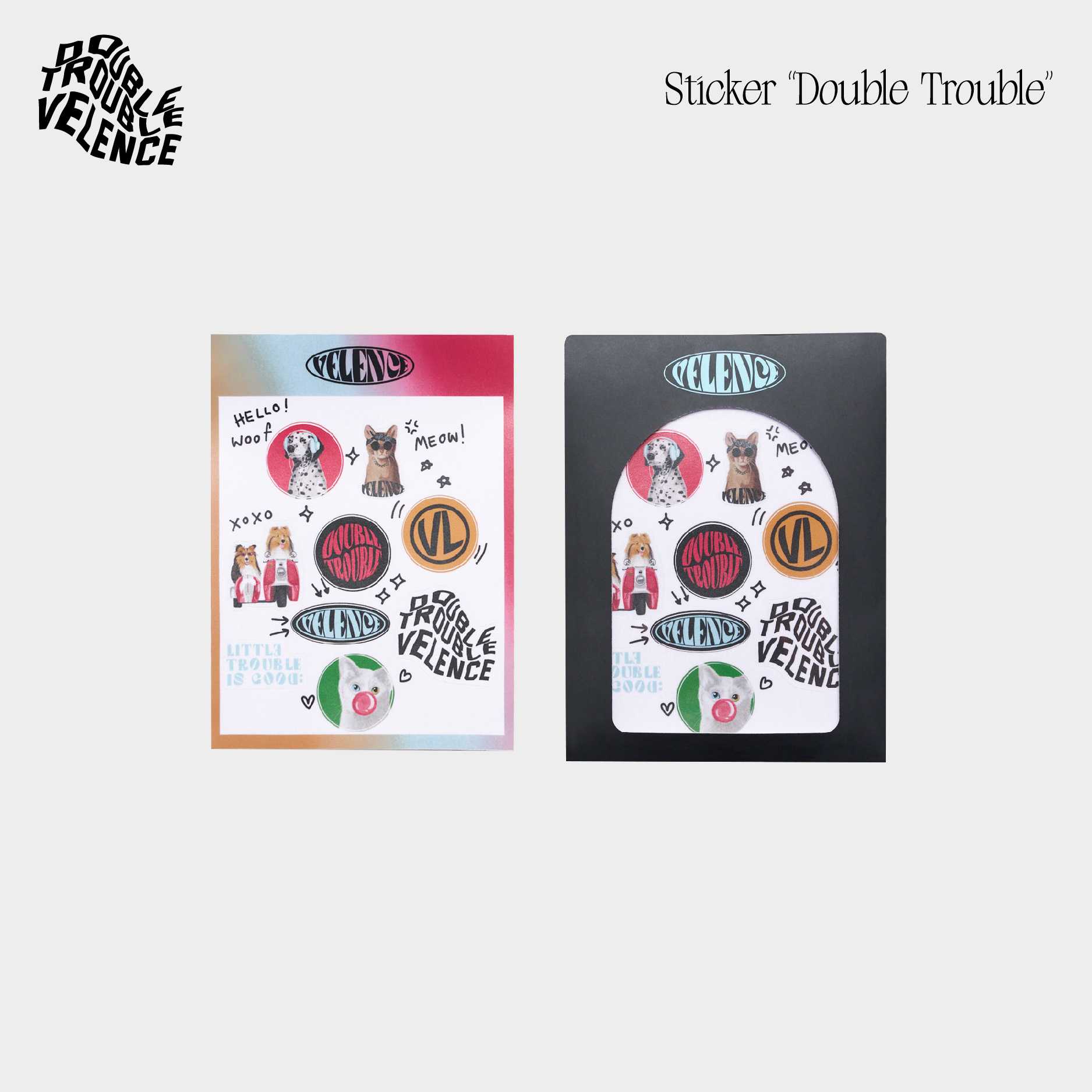 Sticker Set `Double Trouble`