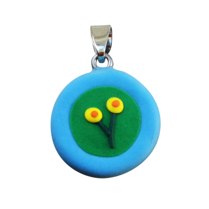 Flower pendant (circle)