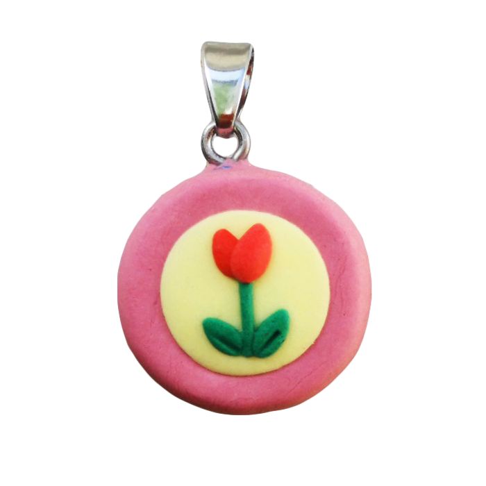 Flower pendant (circle)