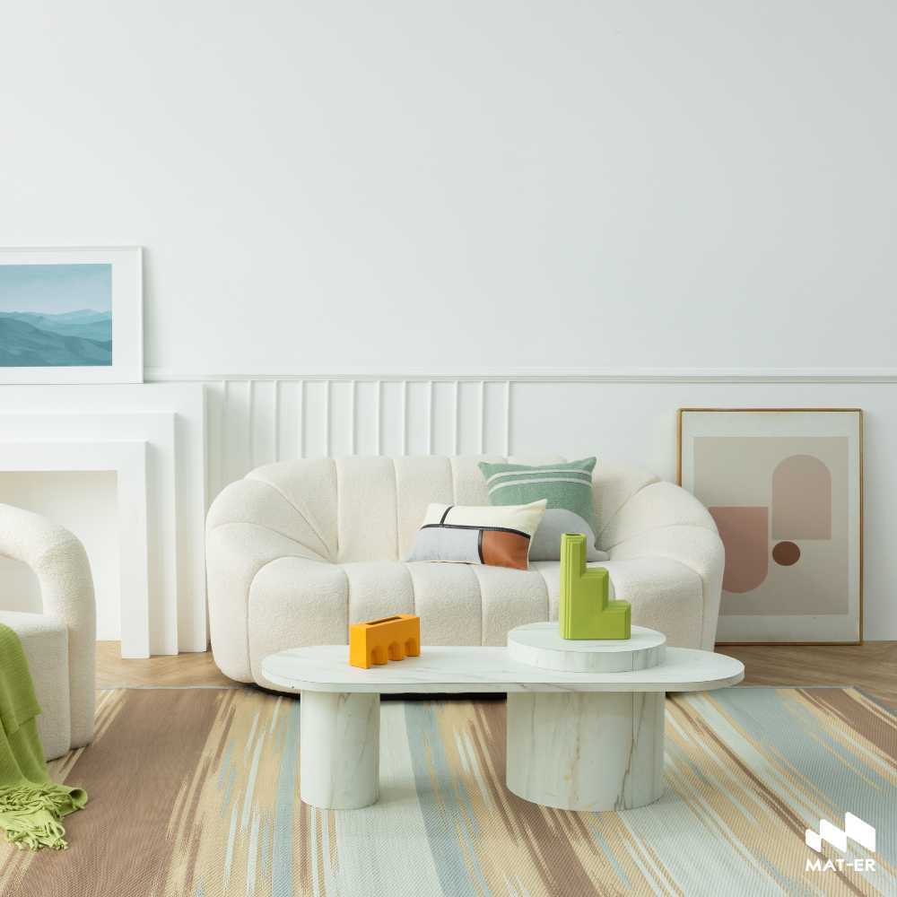 Mat-er เสื่อแทนพรม ลาย WAA-YU  Earth Tone