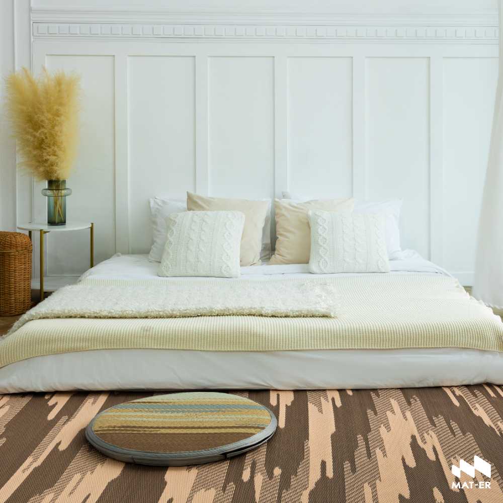 Mat-er เสื่อแทนพรม  ลาย THA-RA  Earth Tone