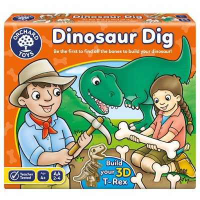 ORCHARD TOYS, Dinosaur Dig บอร์ดเกมส์เด็ก เสริมทักษะความจำ การจับคู่ ของแท้จากอังกฤษ ของเล่น 4 ปี+