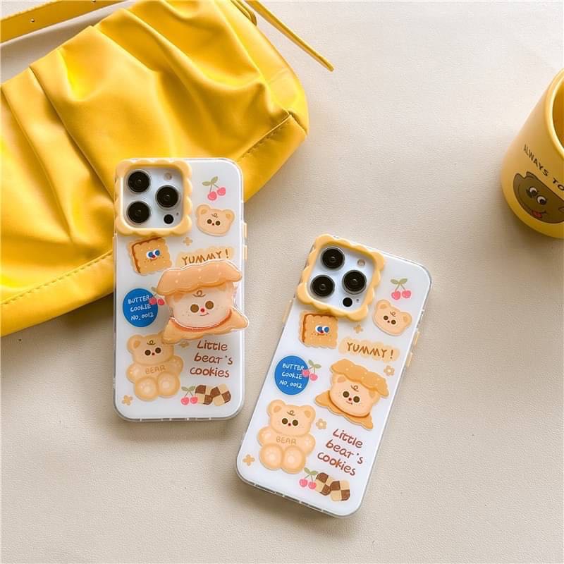 สอบถามก่อนกดสั่ง เคสขนมปัง biscuit ขอบนิ่ม holder เคสขนม griptok ไอริง เคสอาหาร เคสไอโฟน เคสiPhone