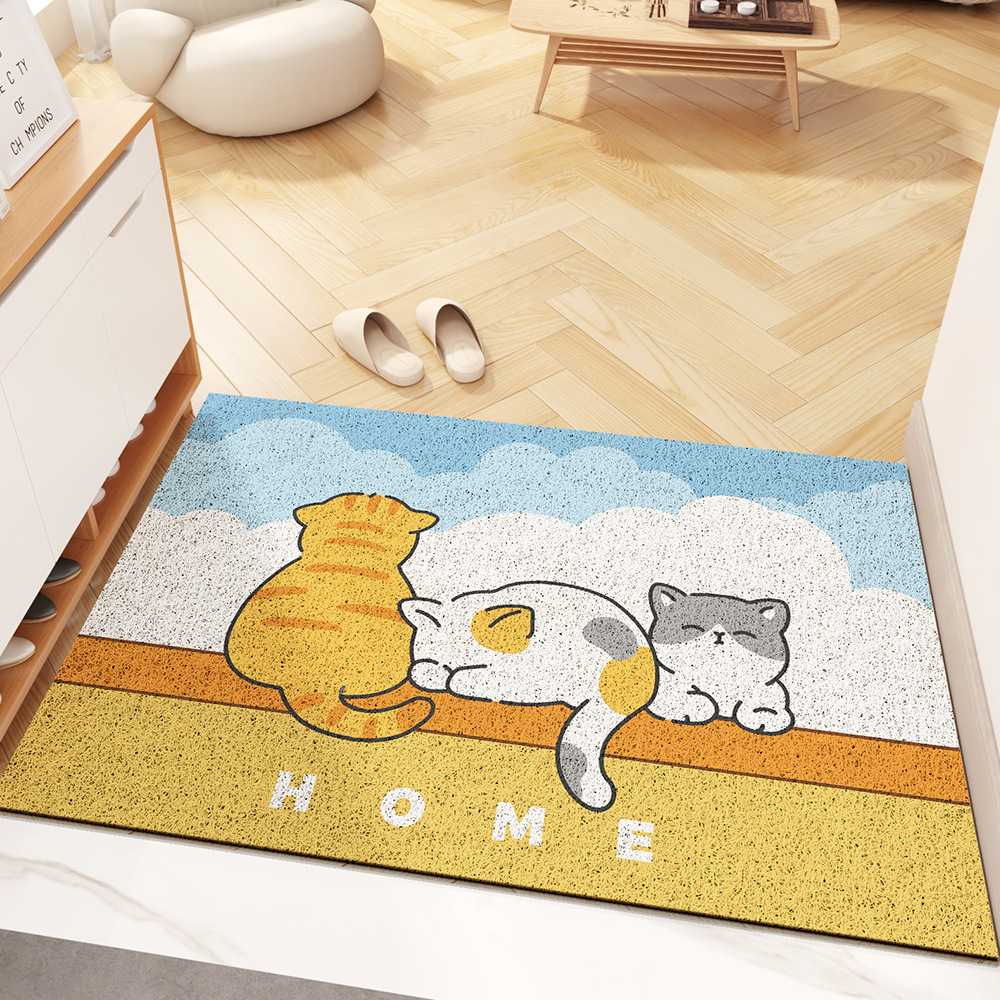 [CATNAP] พรมดักฝุ่น PVC รุ่น แมว ขนาด 45x75 cm.