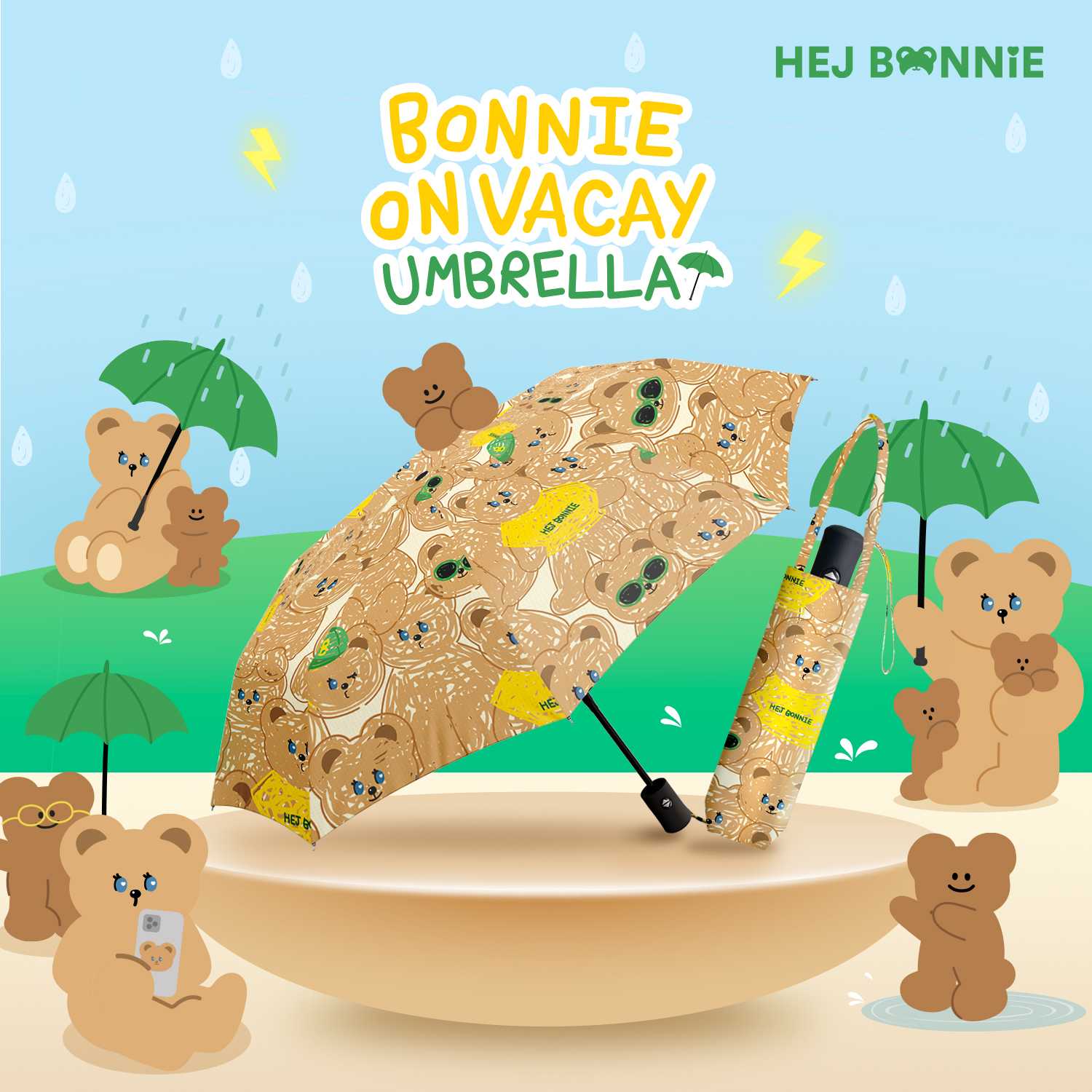 [Sold out] Bonnie on Vacay Umbrella l Hej Bonnie Official