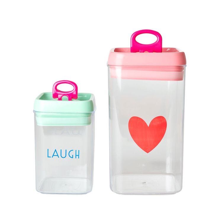 Set of 2 Kitchen Food Storage Boxes