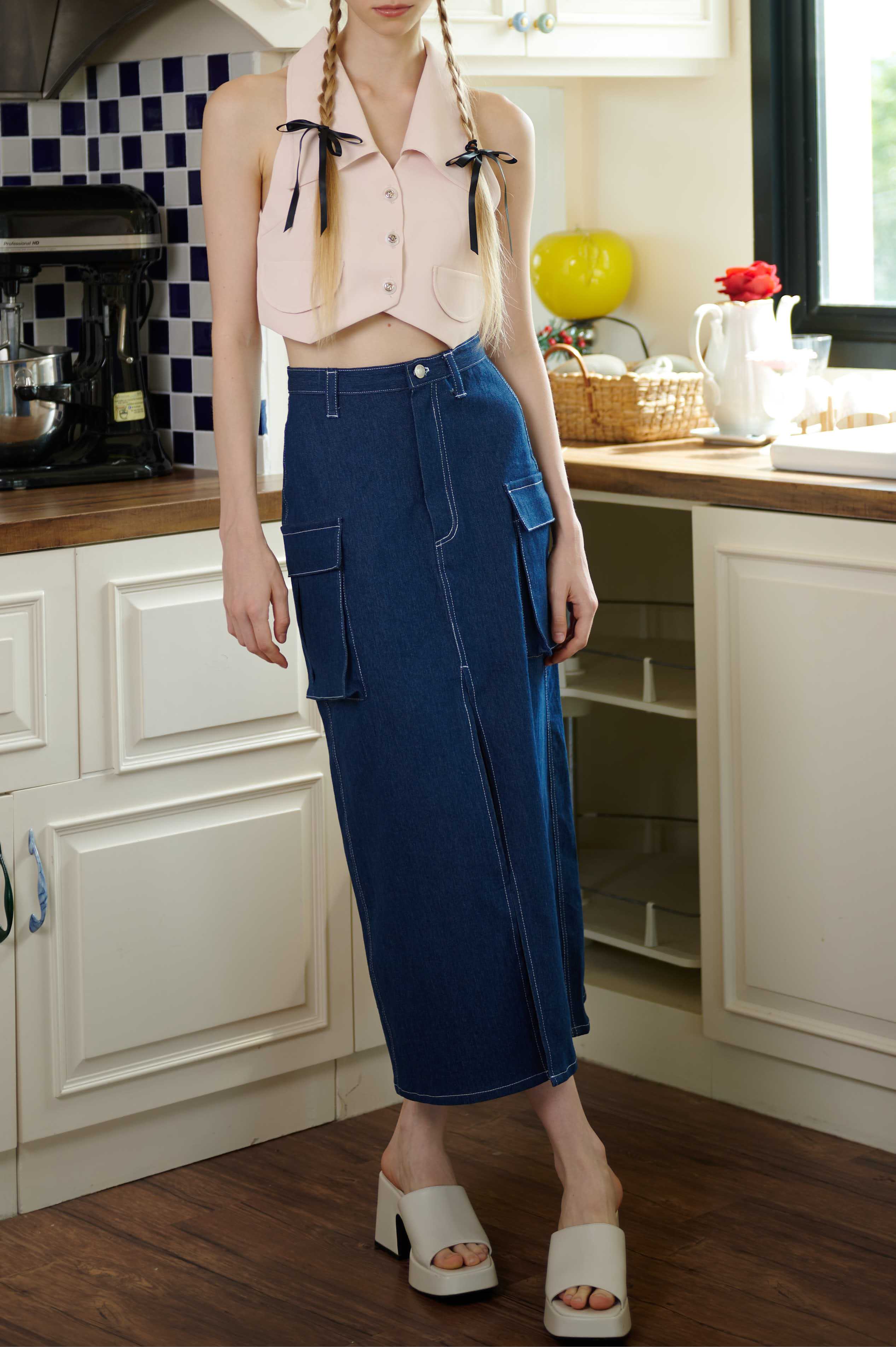 Cargo Skirt - Jean