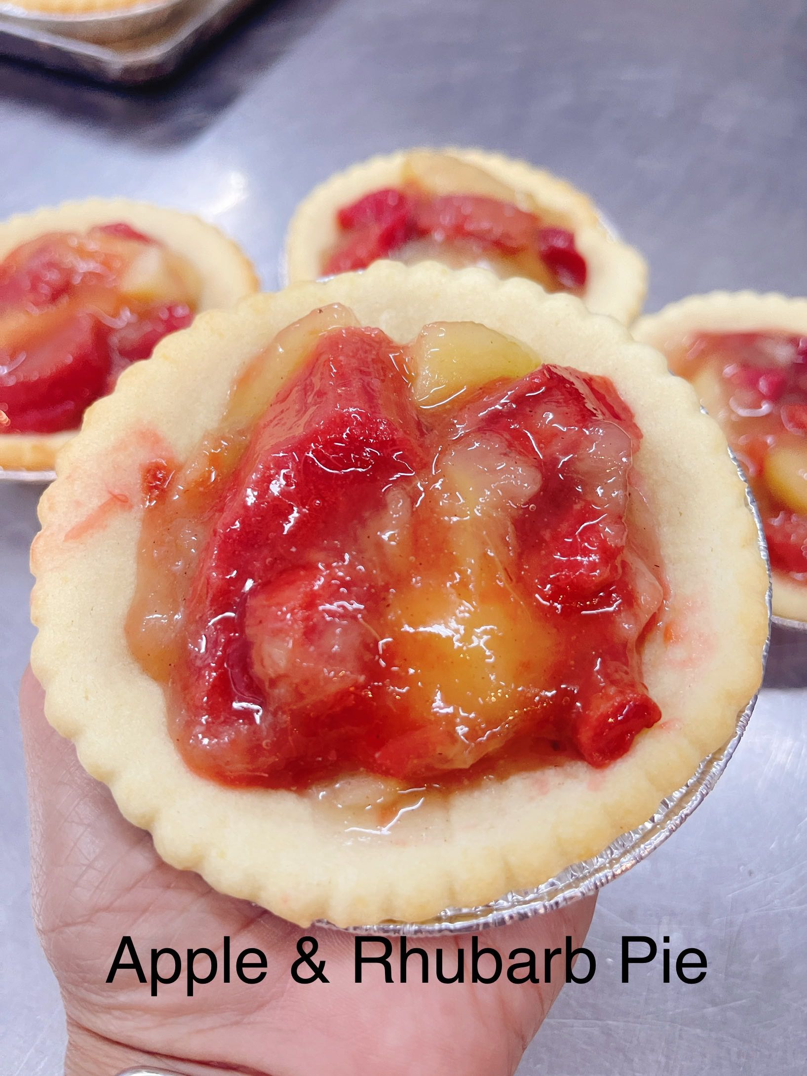 APPLE & RHUBARB PIES
