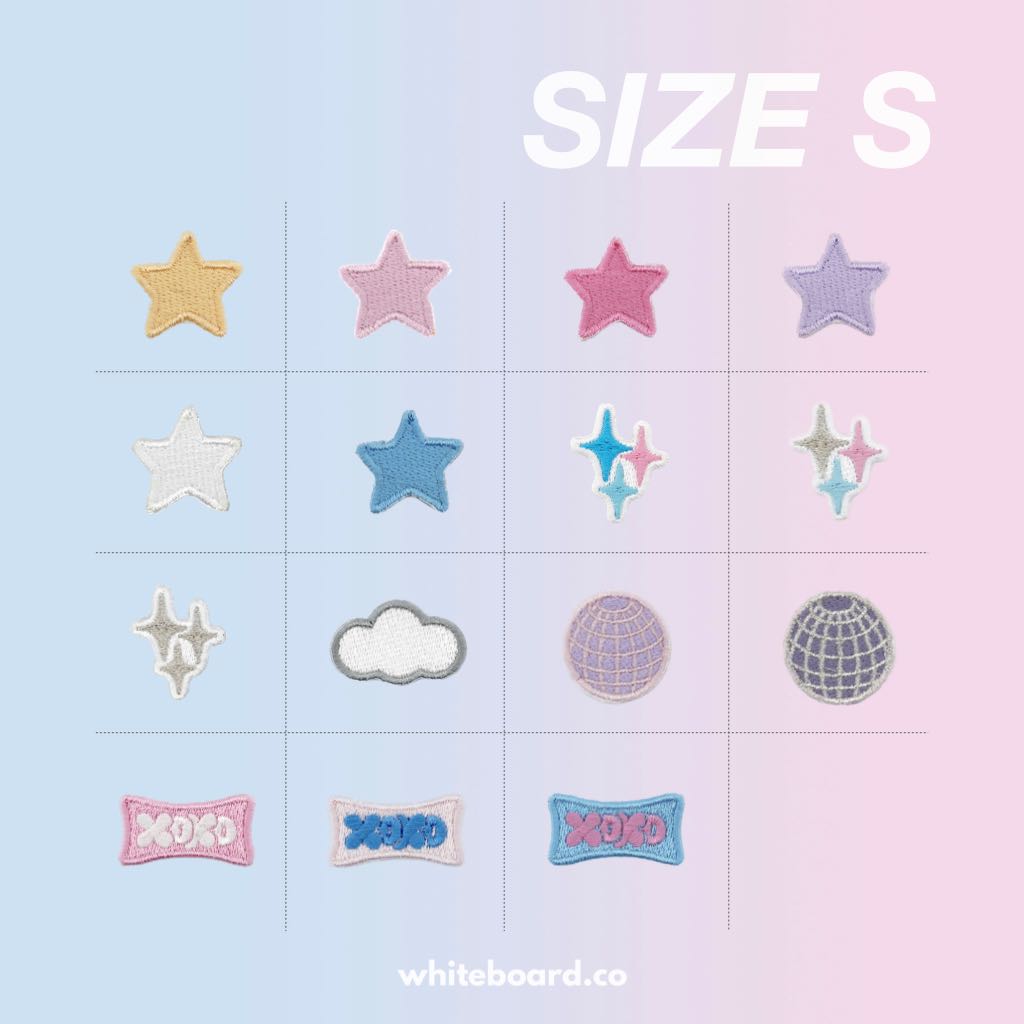 Whiteboard.co Patch for Phone Case - Size S แพทช์ตุ๊กตาติดตกแต่ง