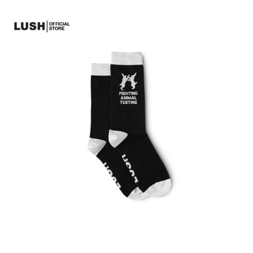 LUSH FIGHTING ANIMAL TESTING SOCKS