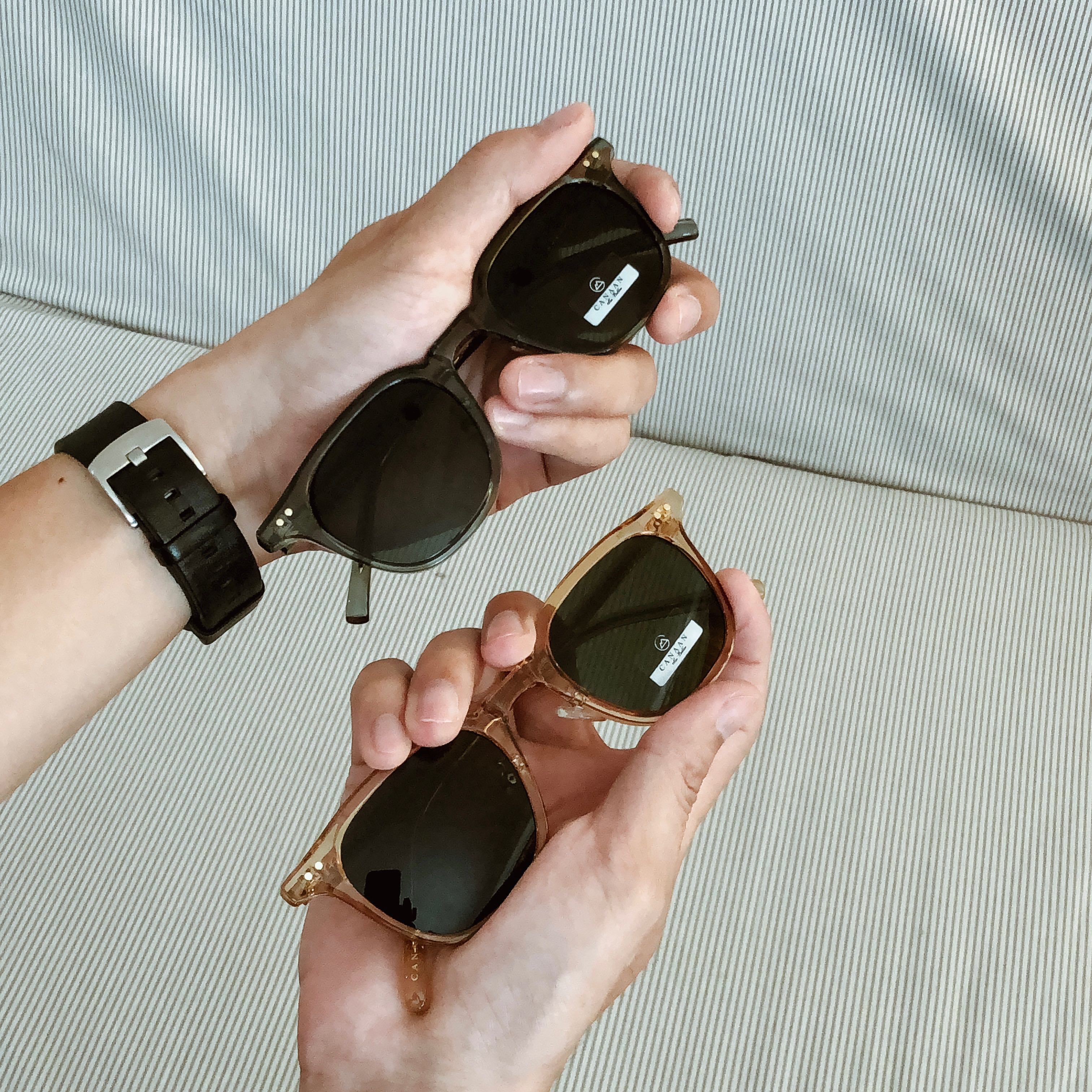 JELLY SUN แว่นกันแดด โมเดิร์นวินเทจ 1 สีน้ำผึ้ง ดีฟกรีน 2 สีวากาเม ดีฟบลู | เฟรมเจลลี่ สวยมีสไตล์