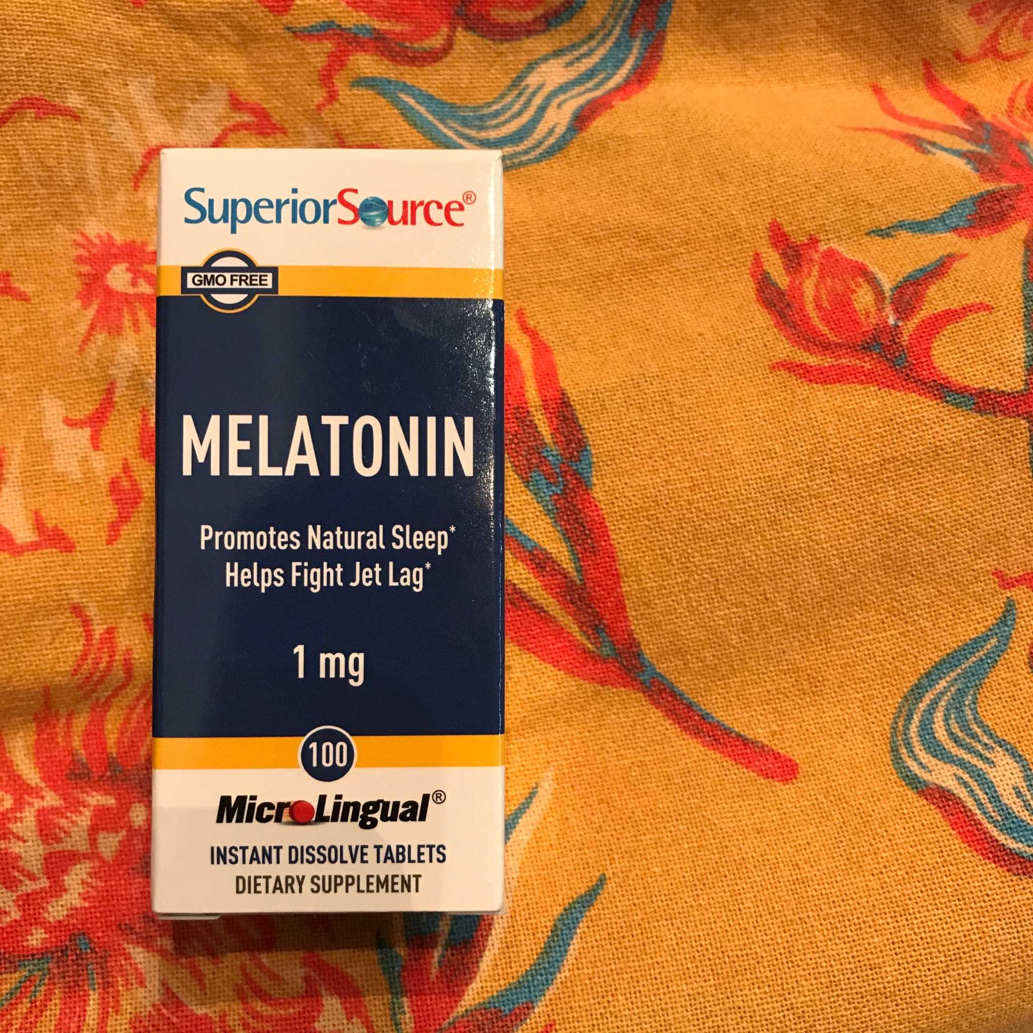 Superior Source Mela tonin 1 mg 100 microlingual Tablets เมลา โทนิน 1 mg แบบอมใต้ลิ้น หลับเร็ว