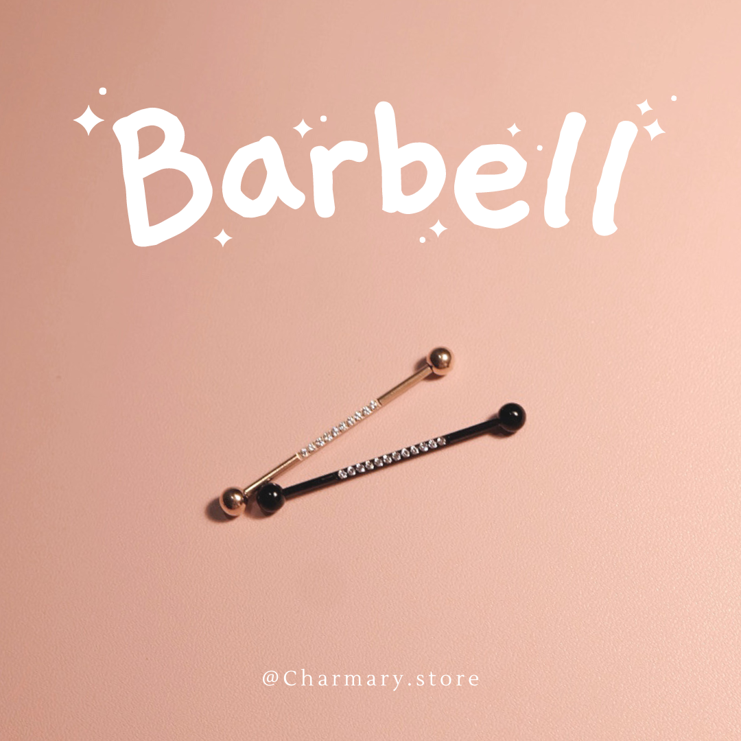 [สินค้าพร้อมส่ง✨] จิวดามหู Barbell💟