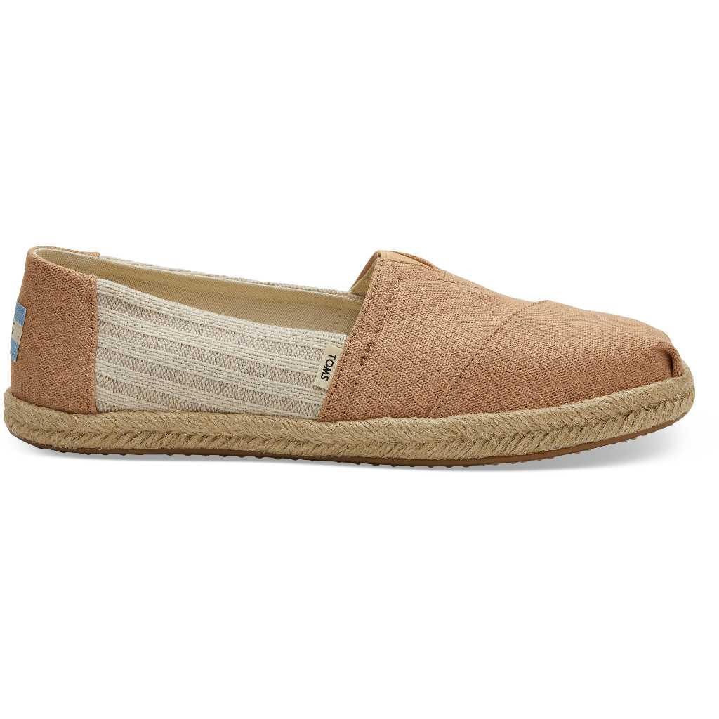 TOMS รองเท้าลำลองผู้หญิง สลิปออน รุ่น Alpargata Honey Canvas University (CB)