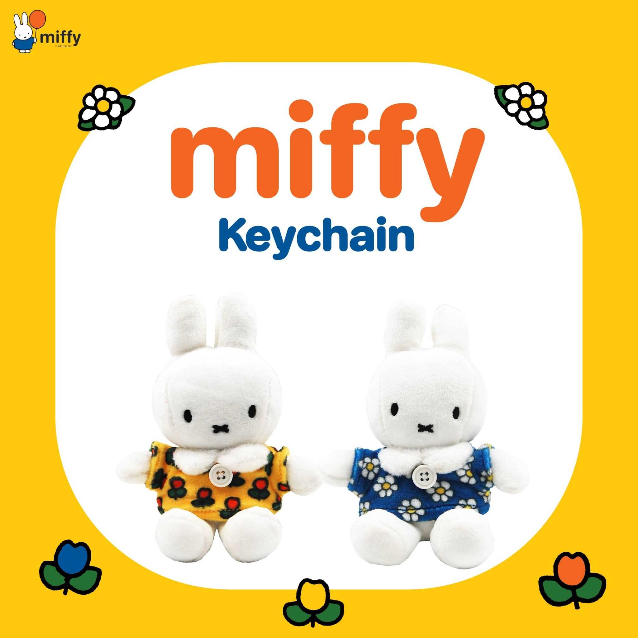 Miffy T-Shirt flower Keychain