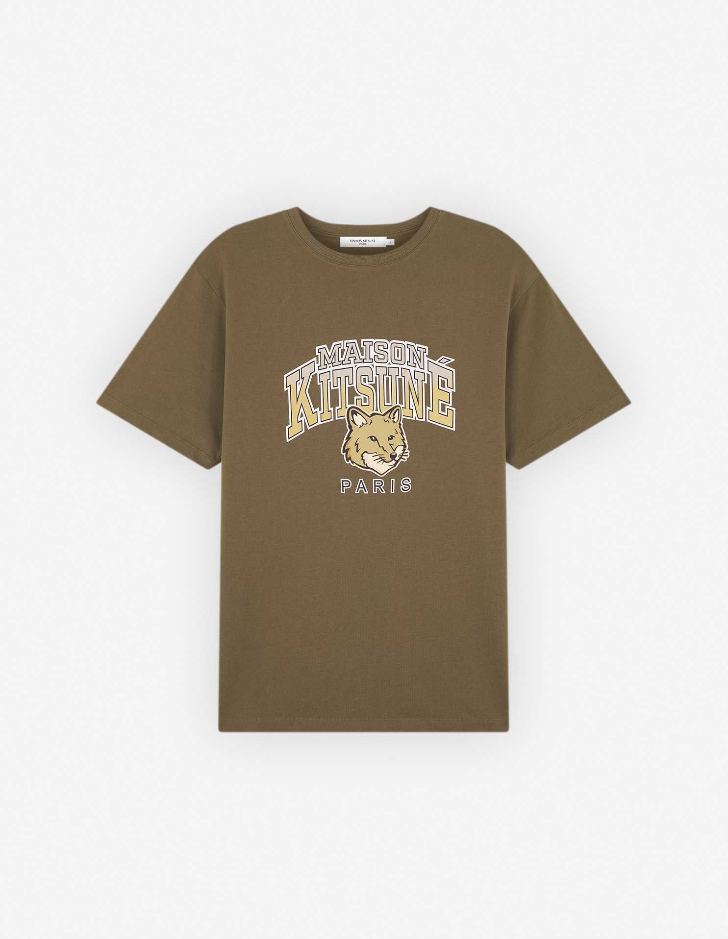 CAMPUS FOX RELAXED TEE SHIRT - KHAKI