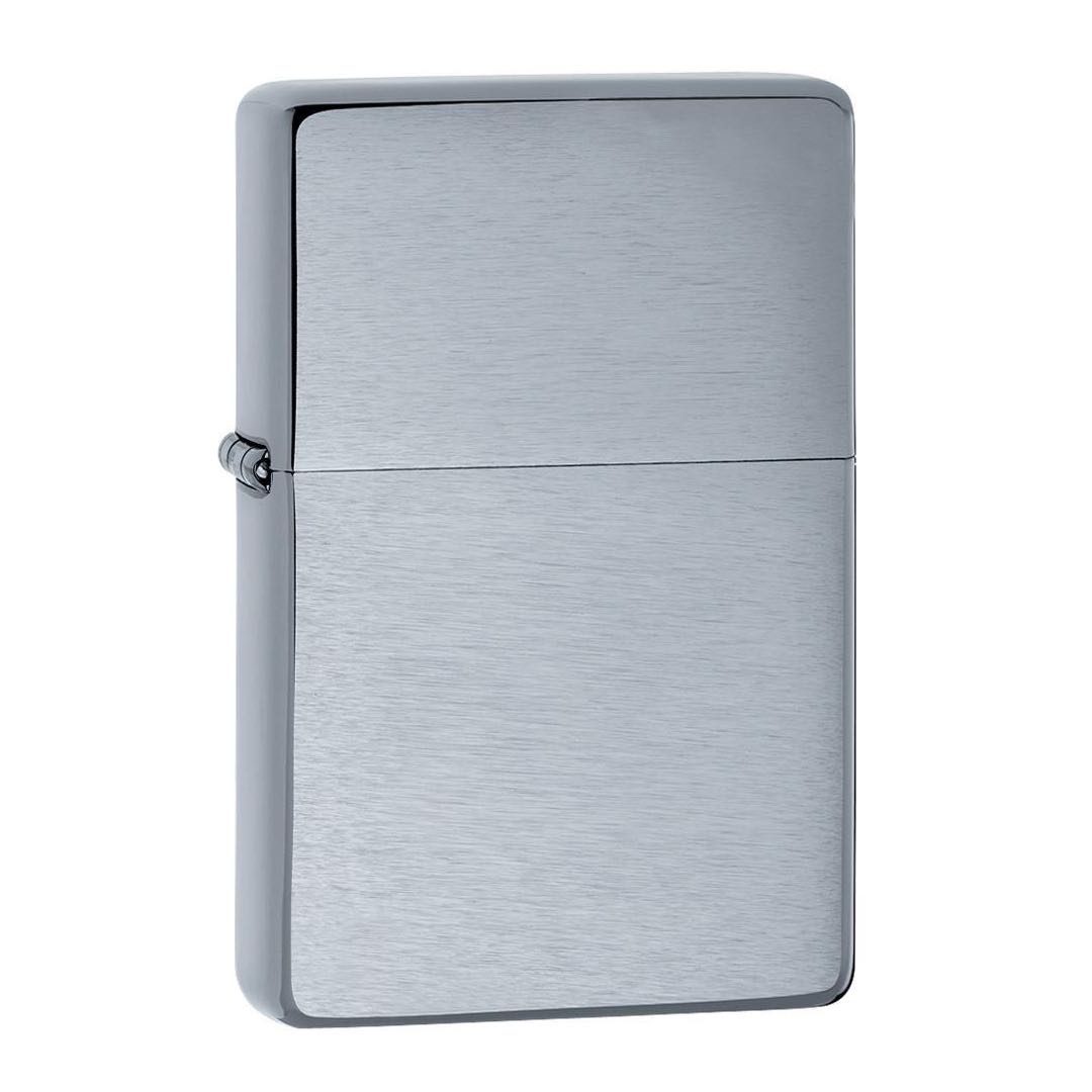 Zippo ไฟแช็กรุ่น 230.25 Vintage Brushed Chrome