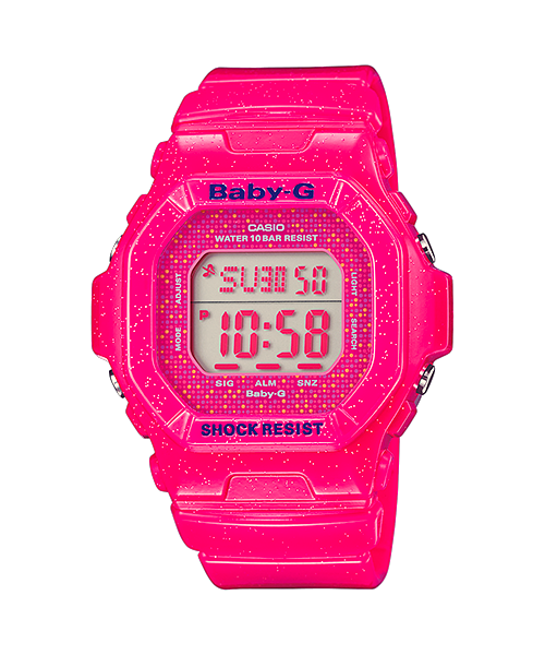 CASIO BABY-G นาฬิกาข้อมือ รุ่น BG-5600GL-4DR ตัวเรือนและสายสีชมพู หน้าปัดดิจิตอล